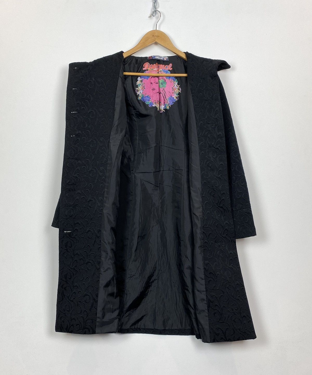 Desigual Desigual Black Pakaian Wanita Button-Through Coat Sz EUR36 Size XS / US 0-2 / IT 36-38 - 11 Thumbnail