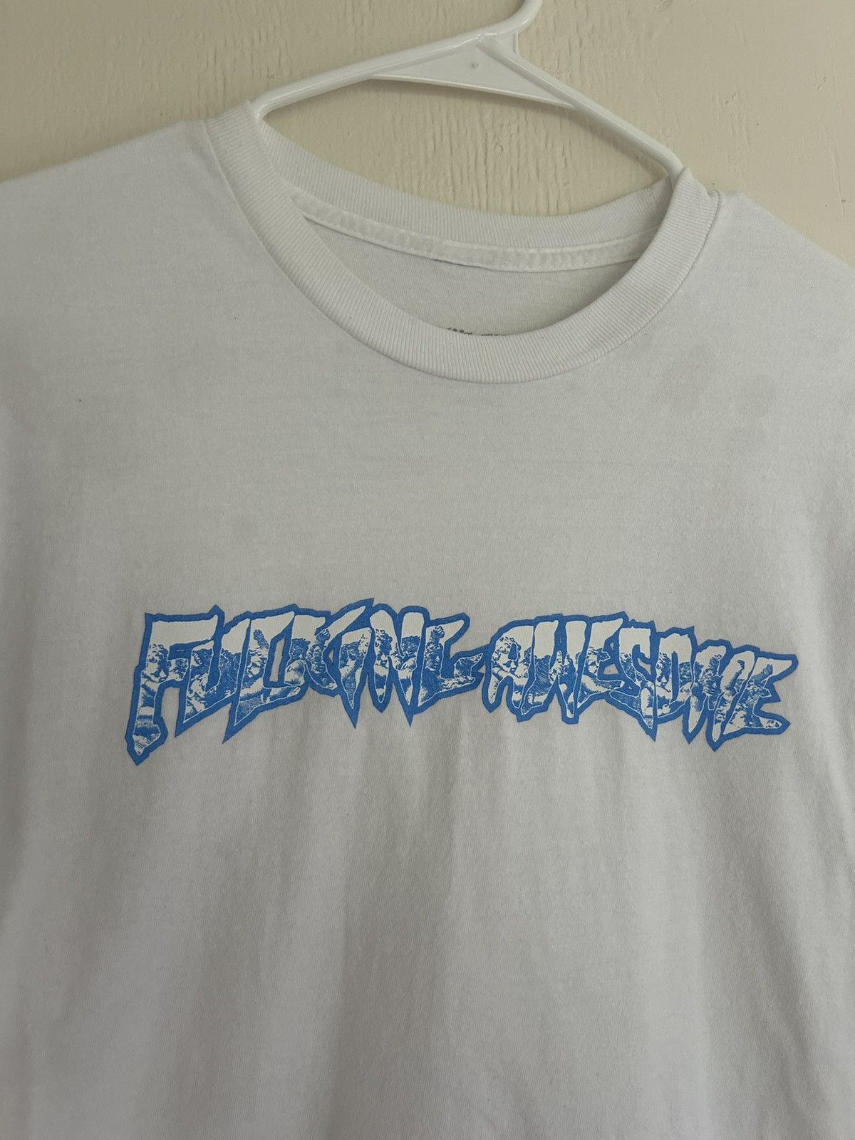 Fucking Awesome Fucking Awesome Cherub Fight Blue Logo White T-shirt Size US M / EU 48-50 / 2 - 1 Thumbnail