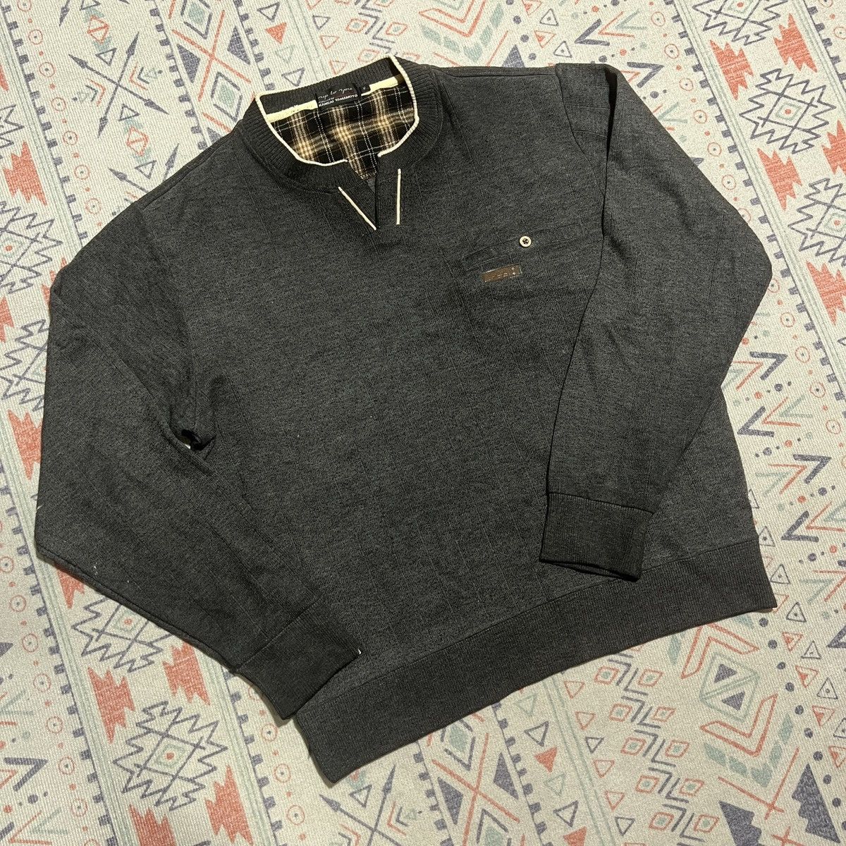 Kansai Yamamoto Kansai Yamamoto V-Neck Sweater Size US M / EU 48-50 / 2 - 4 Thumbnail