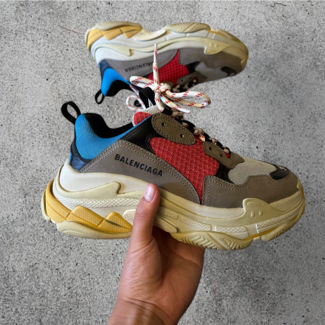Balenciaga Balenciaga Triple S Runners - Taupe Multi - US9 Men’s Size US 9 / EU 42 - 2 Thumbnail