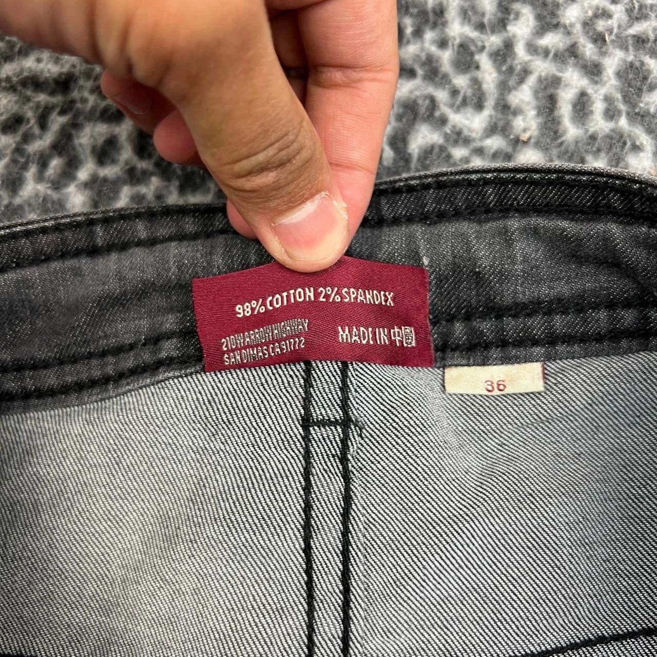 Other Footprint Manufacture Jeans Men 36x33 Straight Denim Pants Size US 36 / EU 52 - 3 Thumbnail