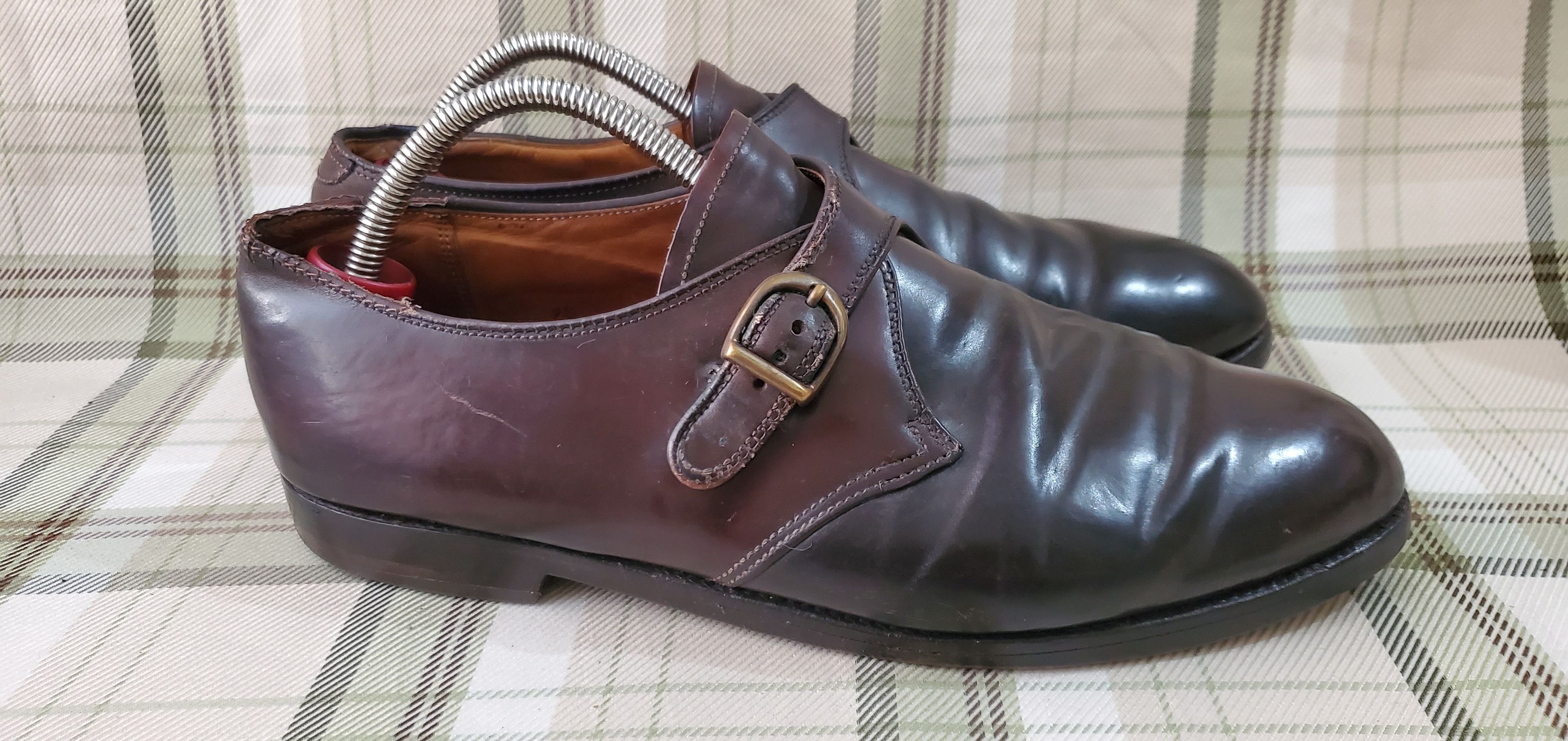 Alden ALDEN 954 Cordovan Monk Leather Shoes Size US 9.5 / EU 42-43 - 3 Thumbnail