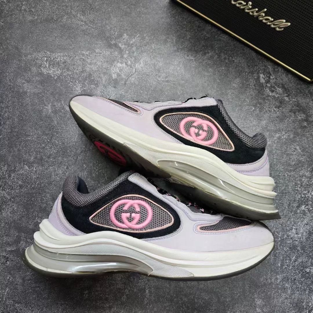 Gucci Gucci Pink Lowtop Sneakers 38 Women Size US 7.5 / IT 37.5 - 1 Thumbnail