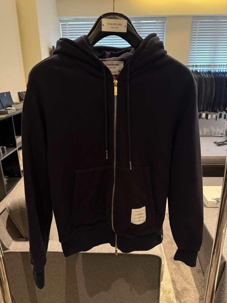 Thom Browne THOM BROWNE Striped Stripe Zip Hoodie at Back 2502-Nextarro Size US S / EU 44-46 / 1 - 1 Thumbnail