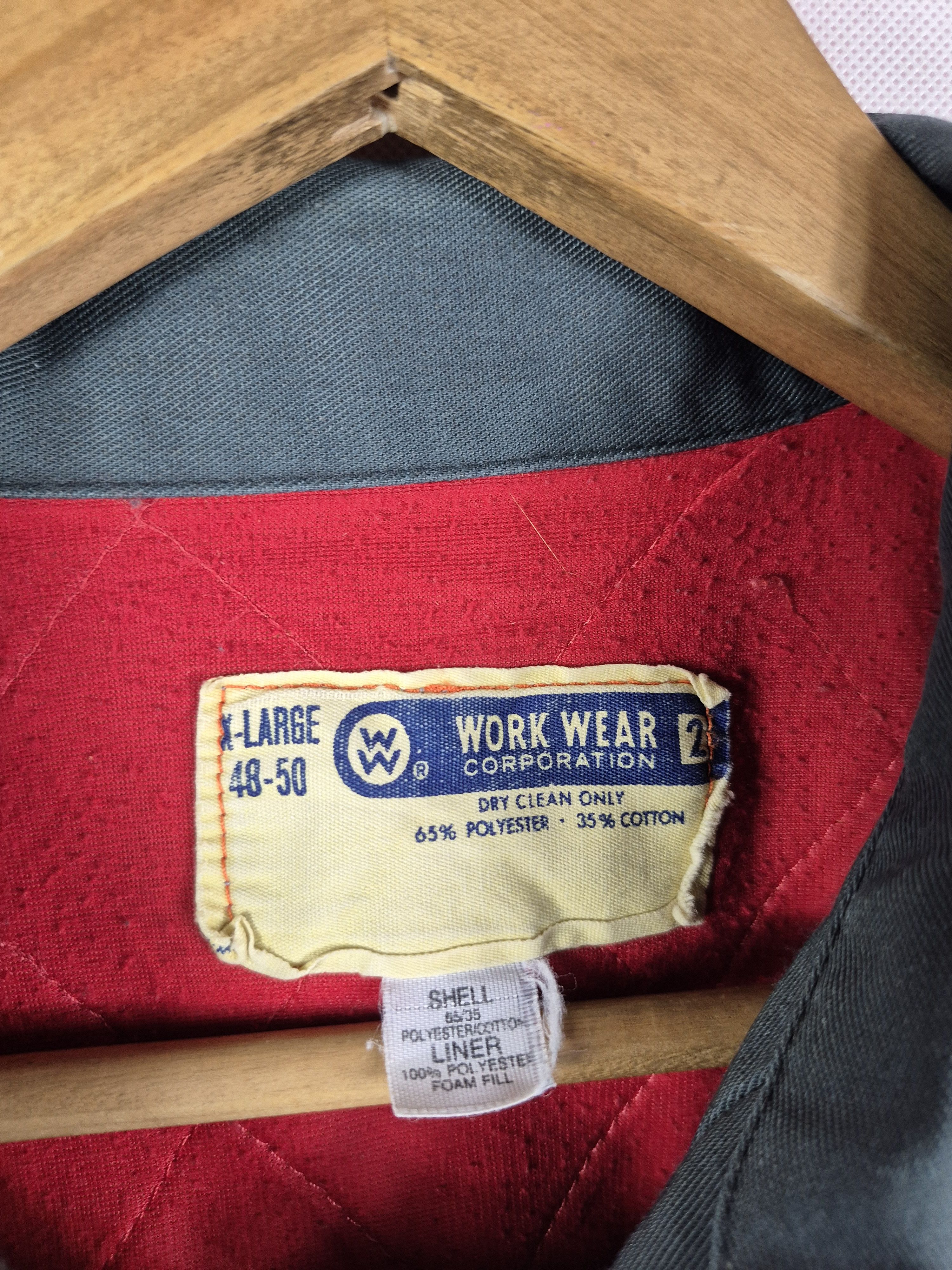 Vintage 🔥 Vintage 70s Work Wear Double Pocket Quilted Lining Jacket Size US XL / EU 56 / 4 - 12 Thumbnail