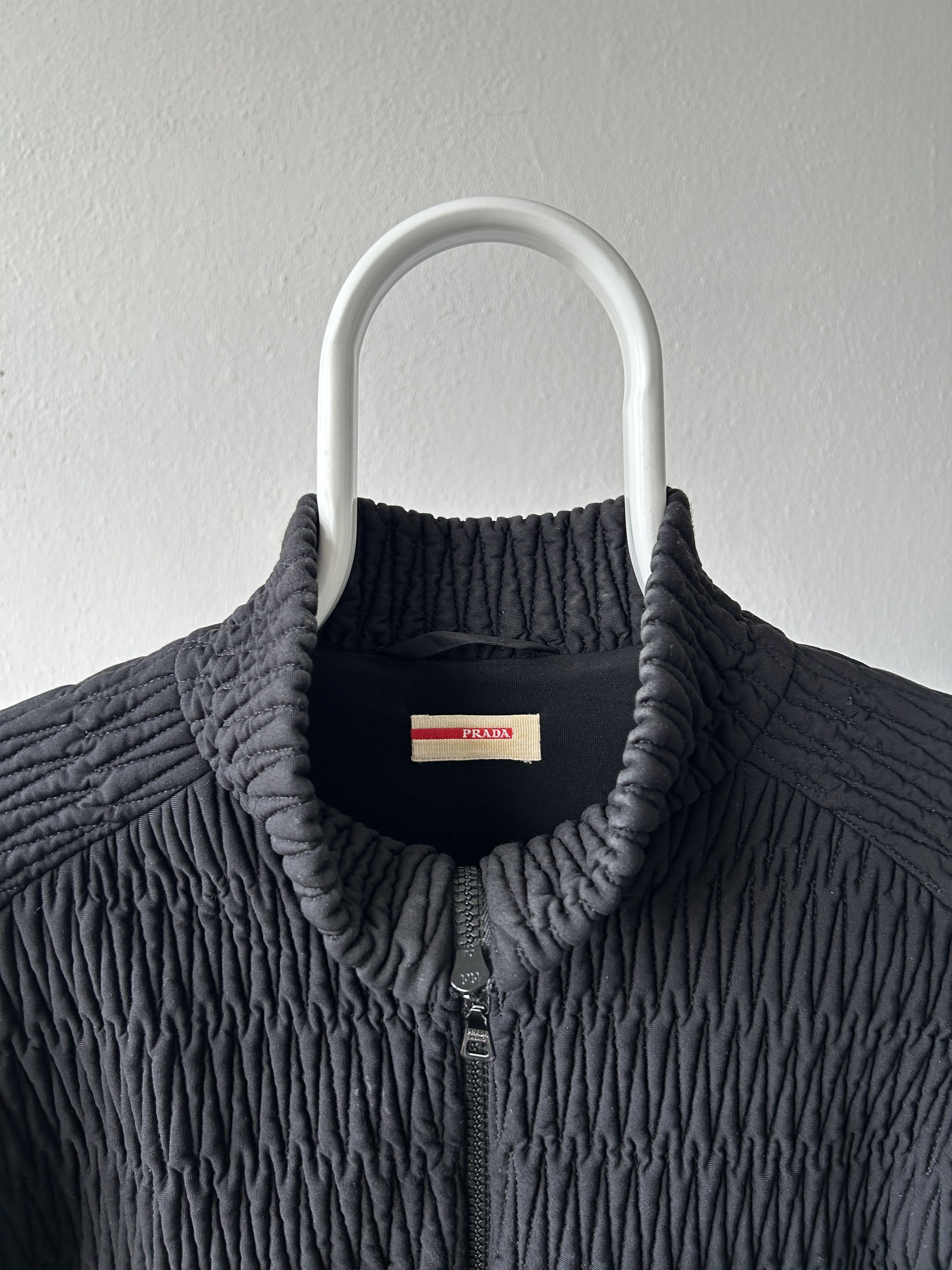 Prada Archive AW2011 Prada pleated full zip sweatshirt Size L / US 10 / IT 46 - 14 Thumbnail