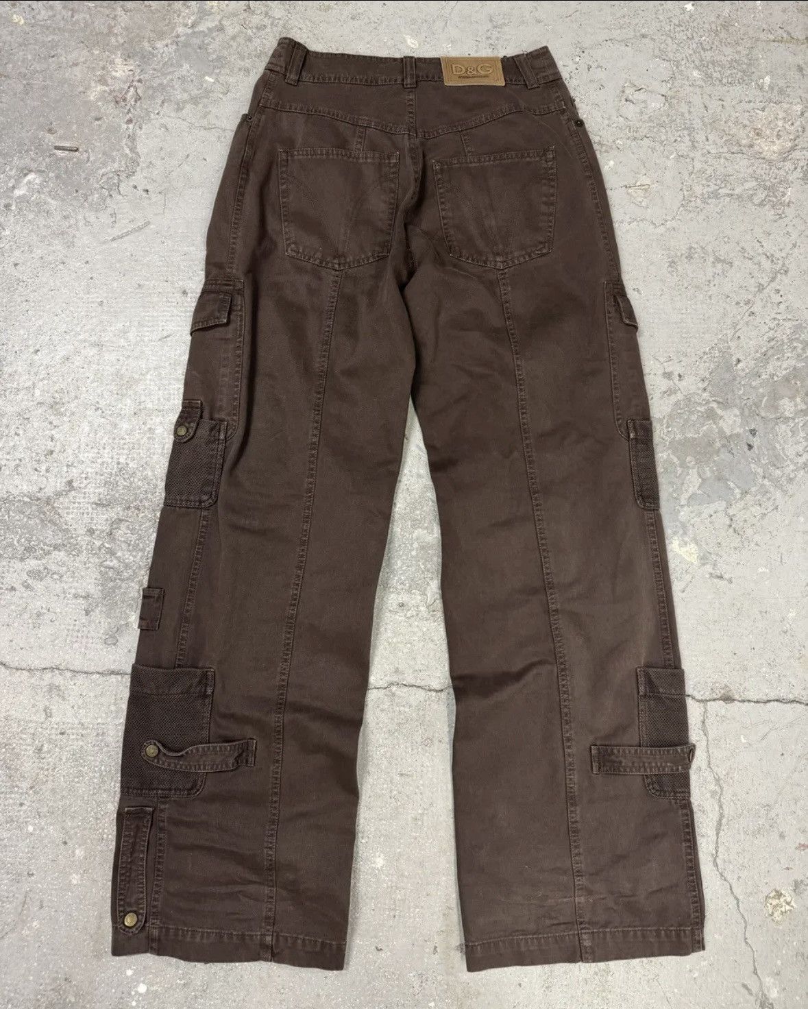 Dolce & Gabbana SS2003 Dolce & Gabbana Brown Aviator Full Zips Cargo Pant Size US 30 / EU 46 - 1 Thumbnail