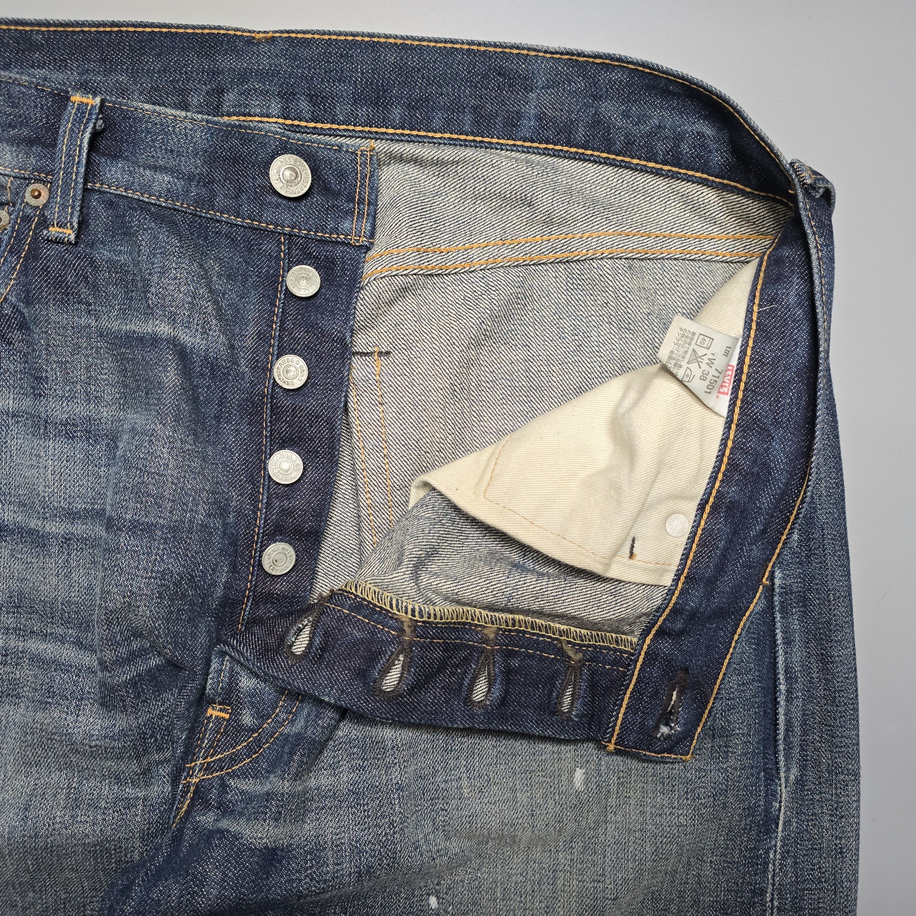 Levi's × Levi's Vintage Clothing Levi's - 501XX 1971 Japan Repro - 10 Year Wash - 2006 Size US 36 / EU 52 - 5 Thumbnail