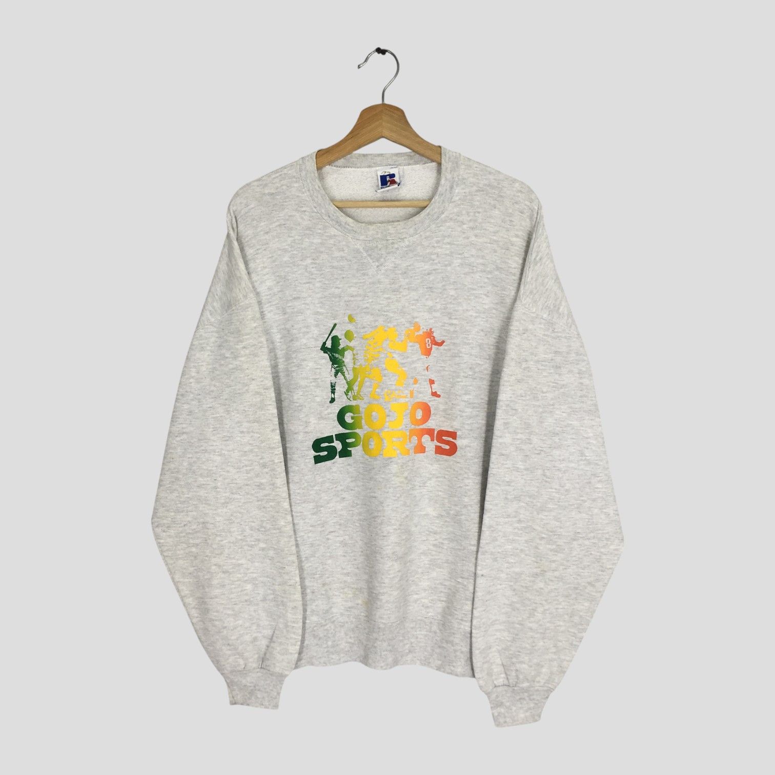 Russell Athletic Vintage 90s Russell Athletic Grey Sweatshirt - 542 Size US XL / EU 56 / 4 - 1 Thumbnail