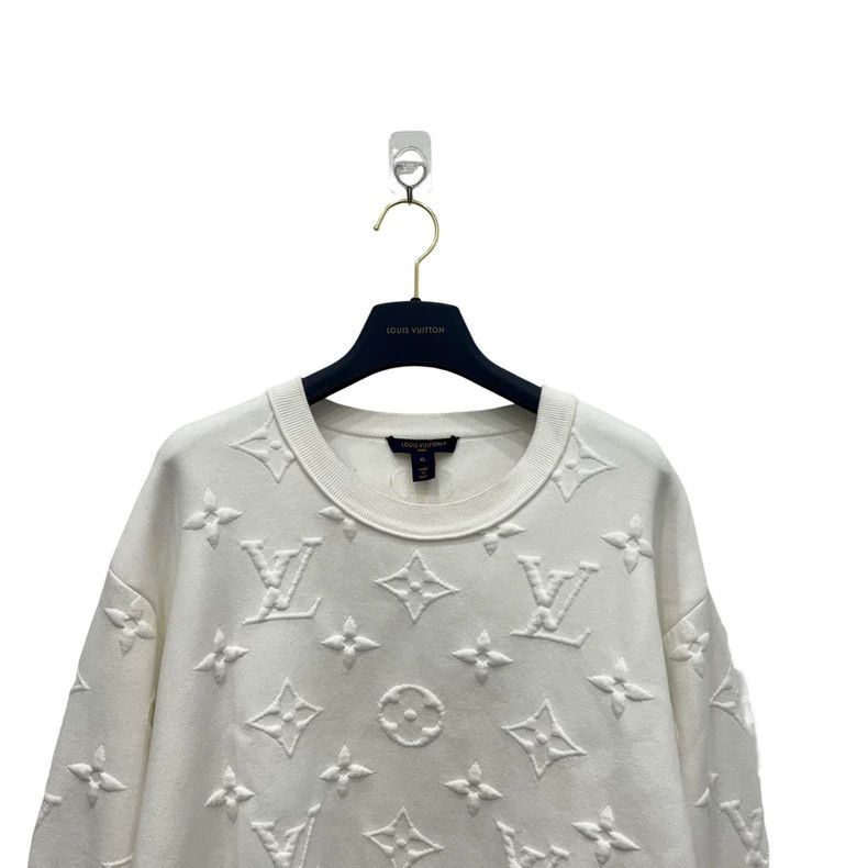 Louis Vuitton Louis Vuitton Jacquard embossed full-print sweatshirt Size US XL / EU 56 / 4 - 4 Thumbnail