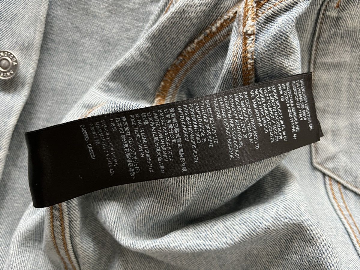 Balenciaga Lost Tape Reconstructed Raw Hem Denim Jacket - 2 Size US L / EU 52-54 / 3 - 10 Thumbnail