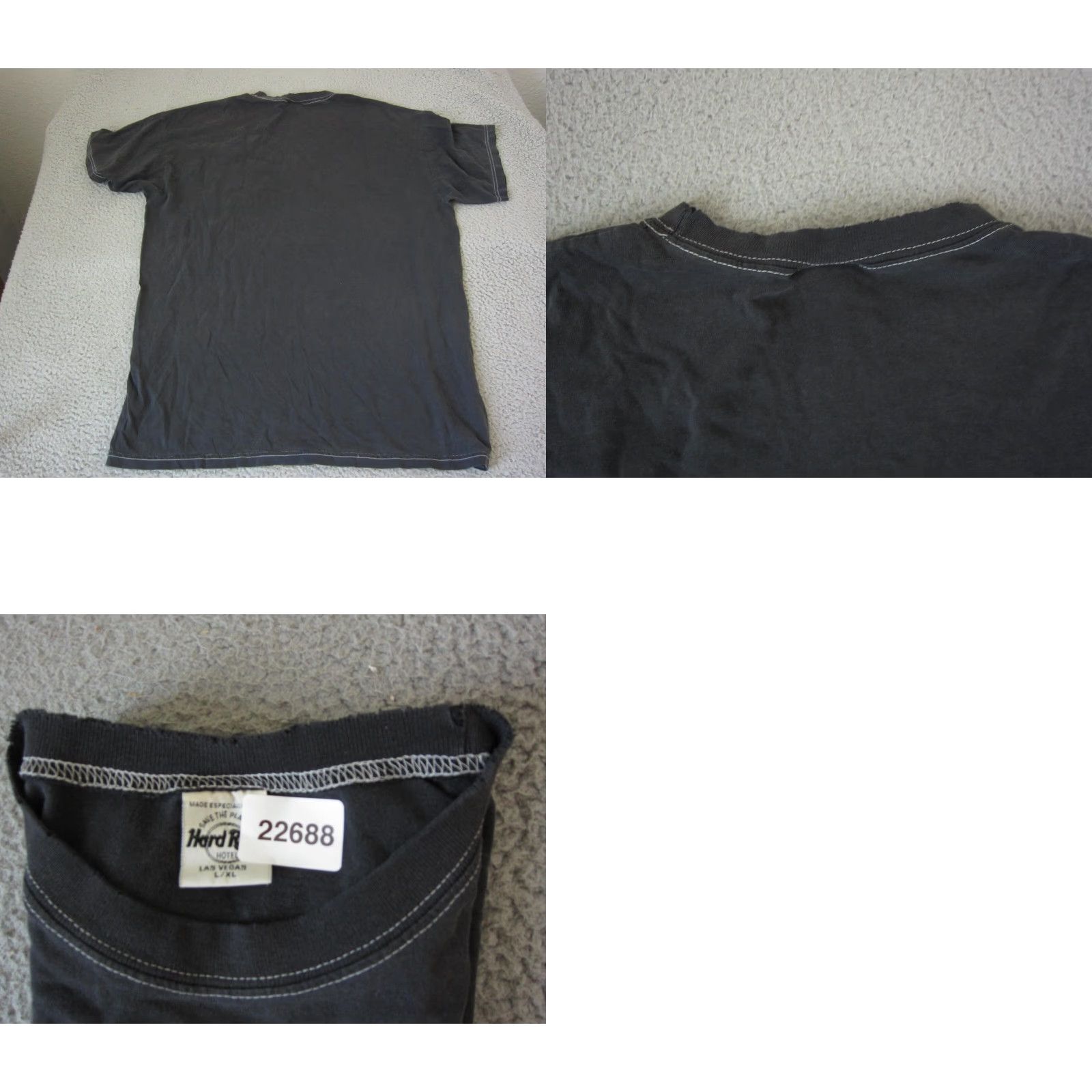 Hard Rock Cafe VINTAGE Hard Rock Shirt Adult XL Black 90s Mens T-Shirt Crew Neck Short Sleeve Graphic Print Cafe London USA Size US XL / EU 56 / 4 - 9 Thumbnail