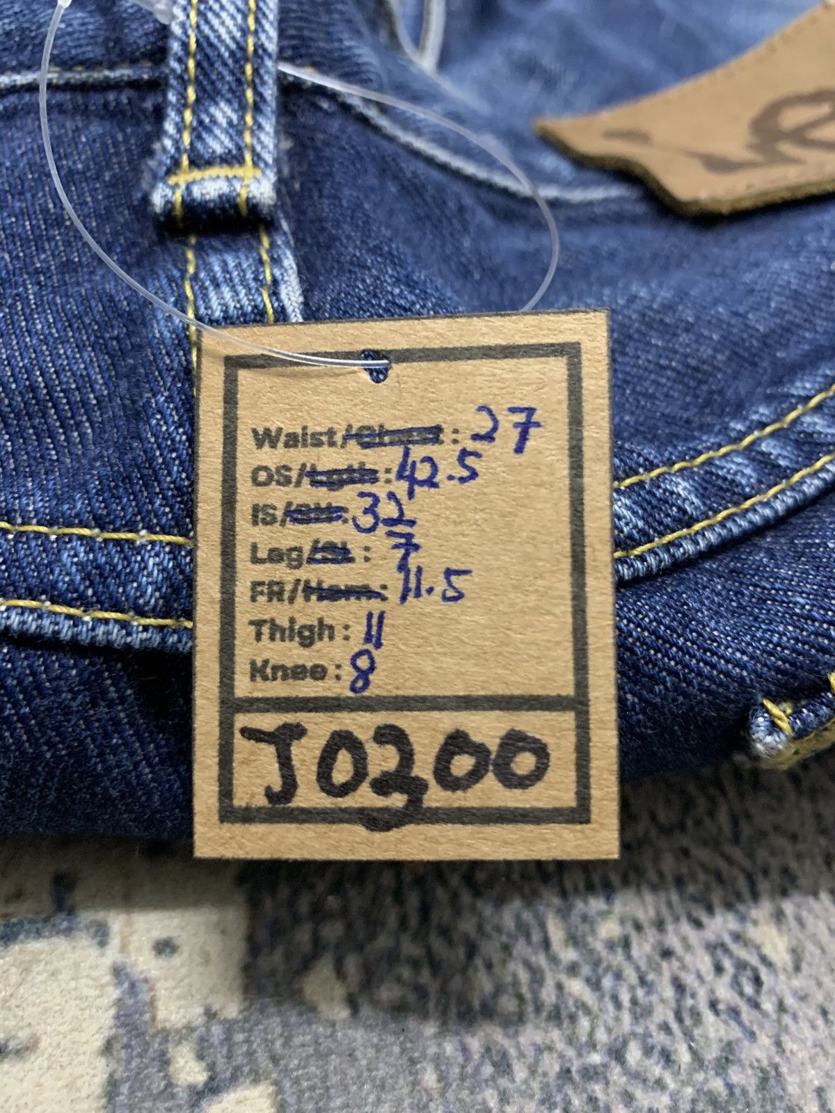 Japanese Brand Vintage Lee Distressed Faded Blue Straight Leg Jeans 27 Size US 27 - 16 Thumbnail