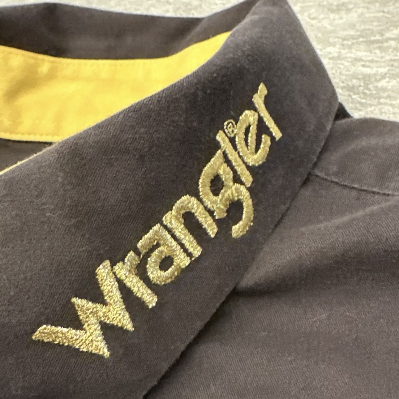 Vintage × Wrangler Vintage Wrangler Button Shirt Rodeo Spell Out Western Cowboy Size US XXL / EU 58 / 5 - 6 Thumbnail
