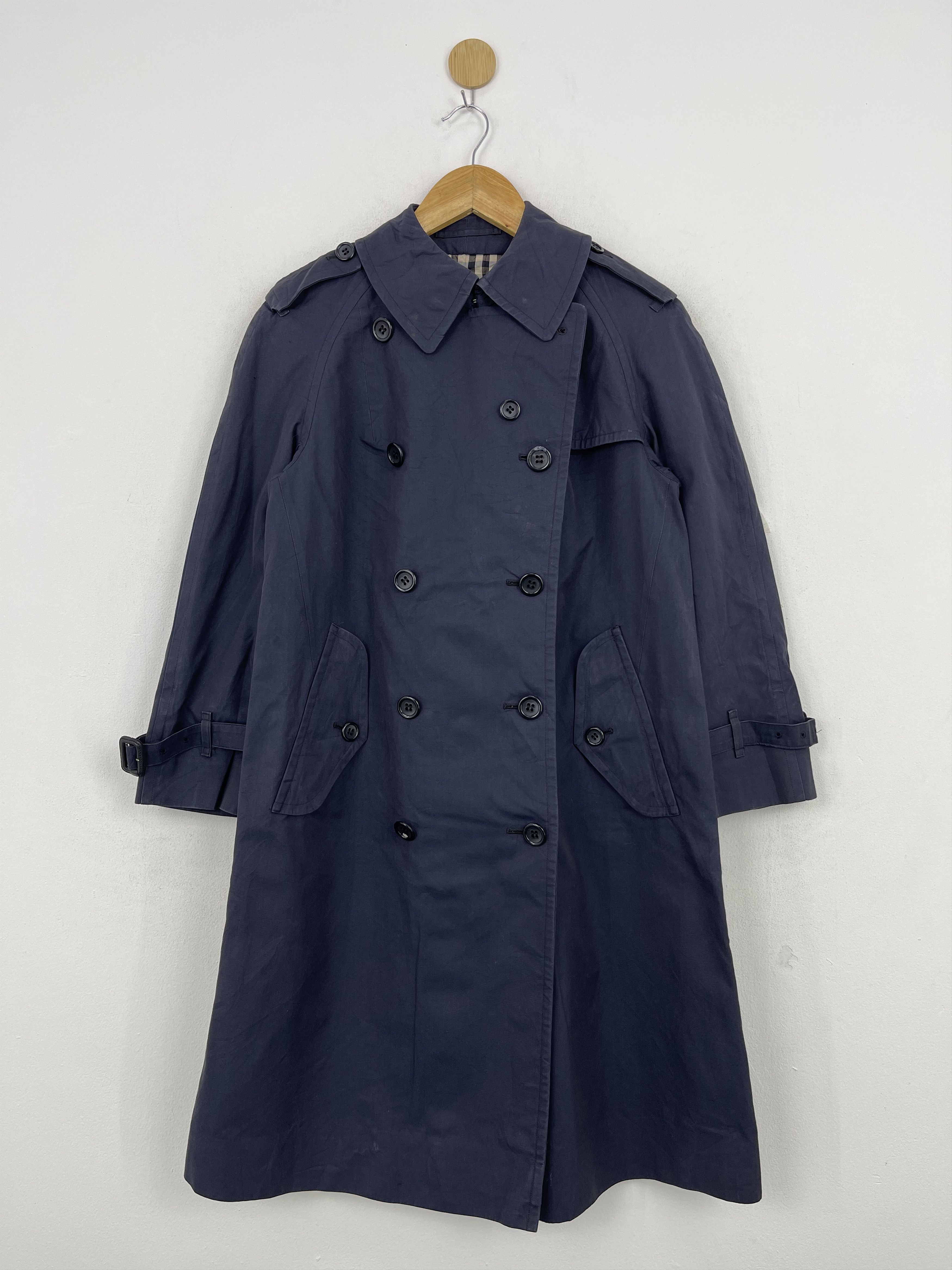 Vintage Burberry London Novacheck Trench Coat Jacket JA0093