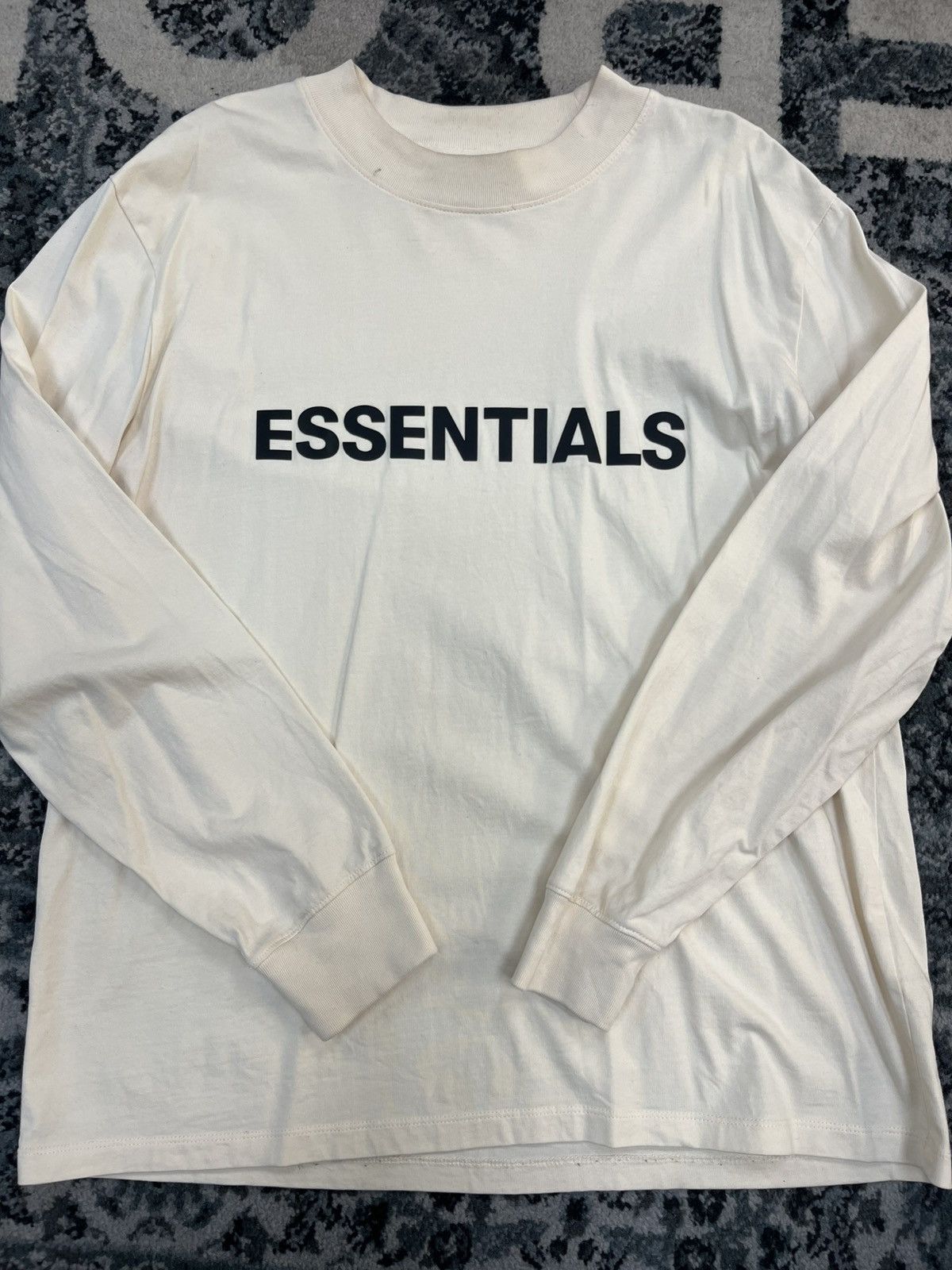 Essentials Essentials Front Logo L/S Cream Size US M / EU 48-50 / 2 - 1 Thumbnail