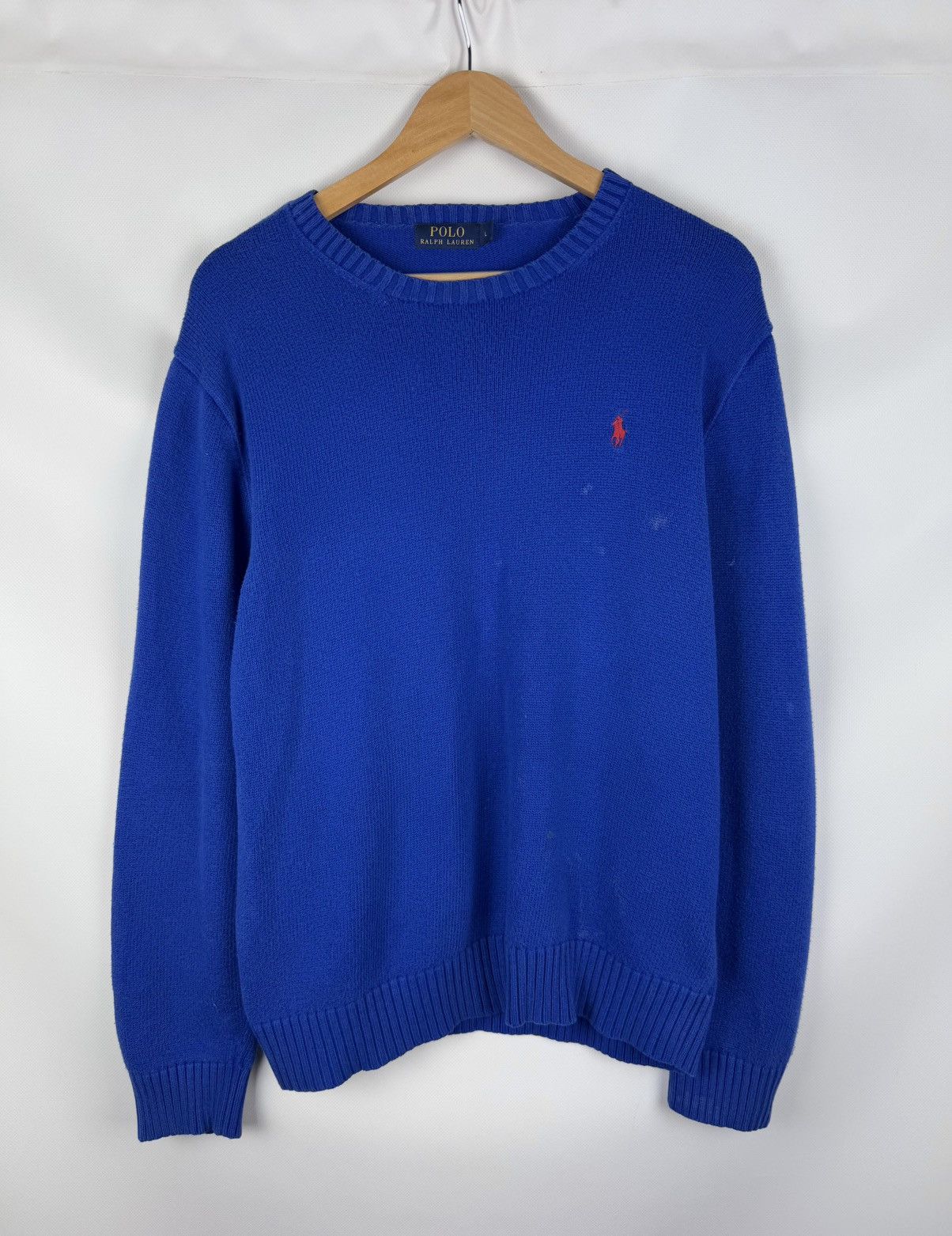 Polo Ralph Lauren Polo Ralph Lauren Knitted Cotton Crew Neck Sweater Pullover Size US L / EU 52-54 / 3 - 1 Thumbnail