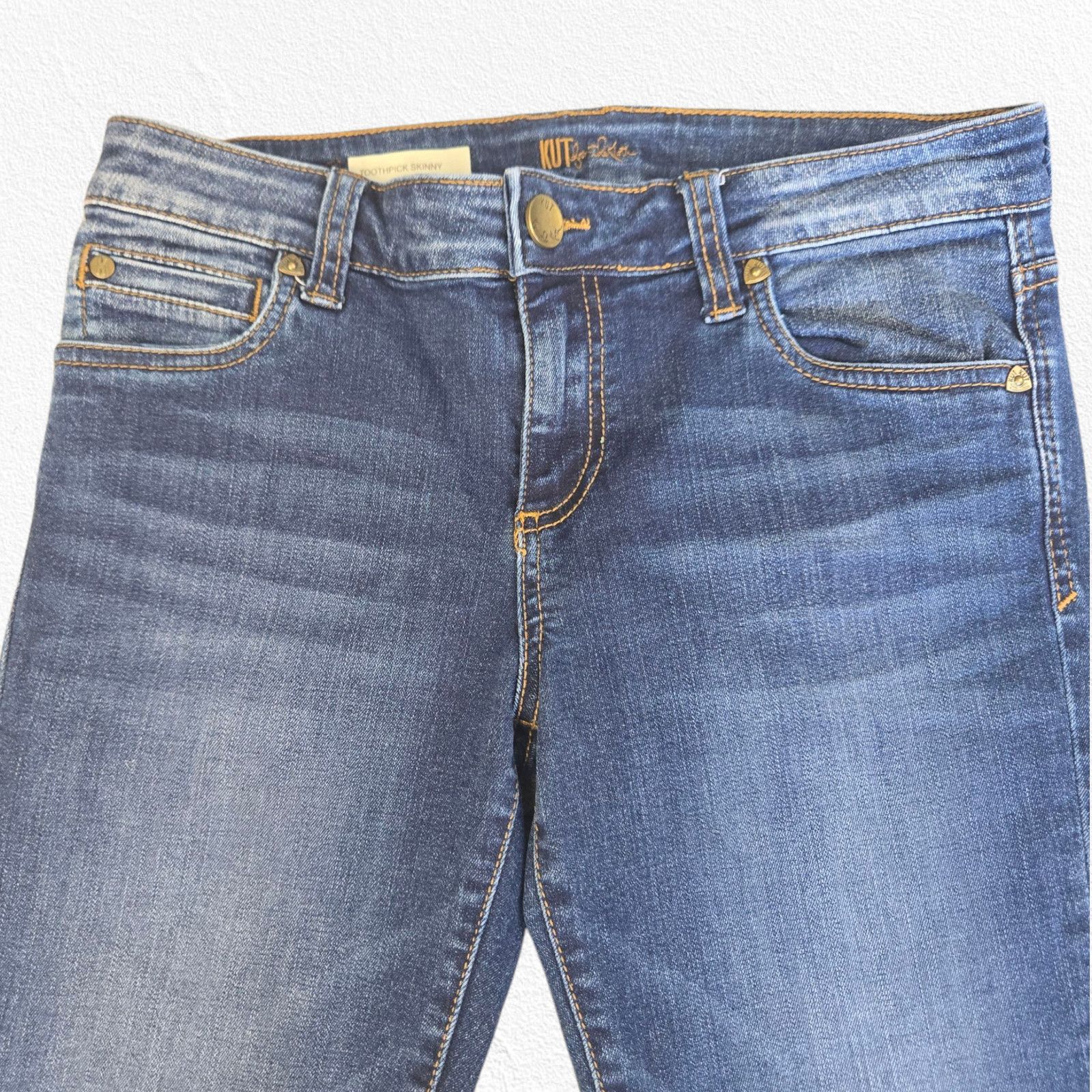 Other Dark Wash Skinny Mid Rise Ankle Slim Jeans Size 4S Size 27" / US 4 / IT 40 - 3 Thumbnail