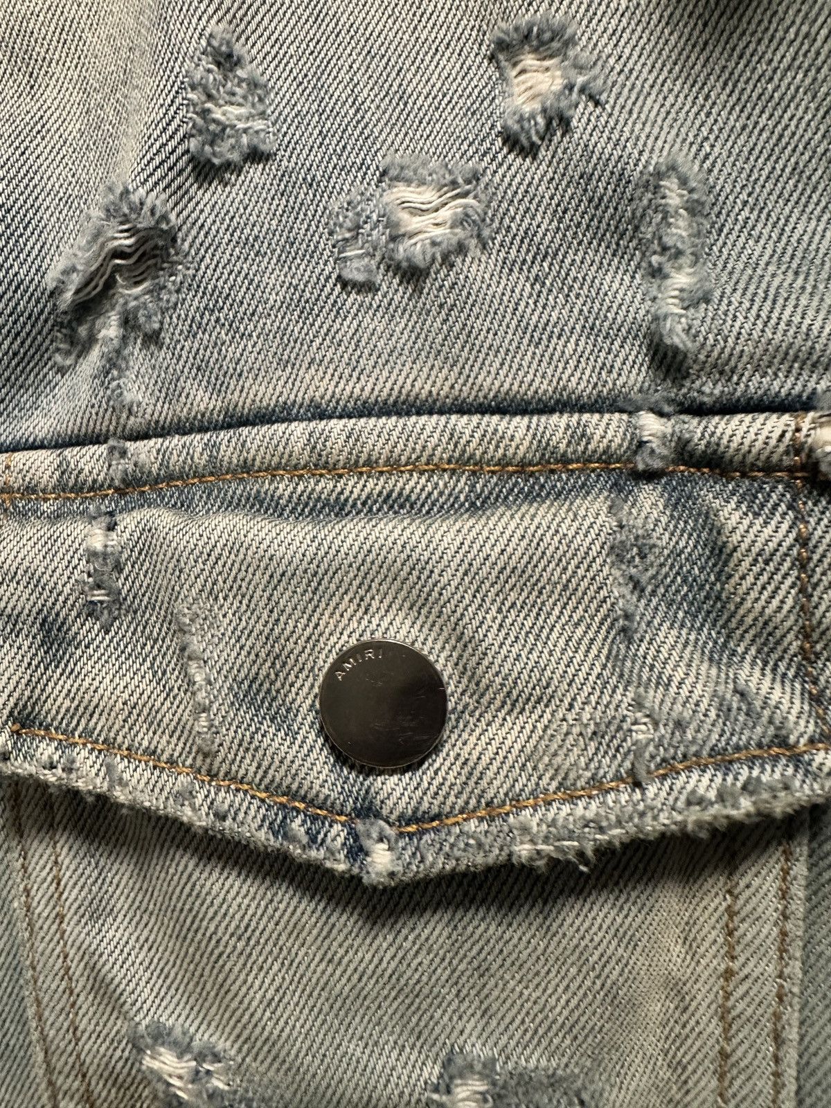 Amiri Amiri Reversible Denim Bomber Jacket Size US L / EU 52-54 / 3 - 8 Thumbnail