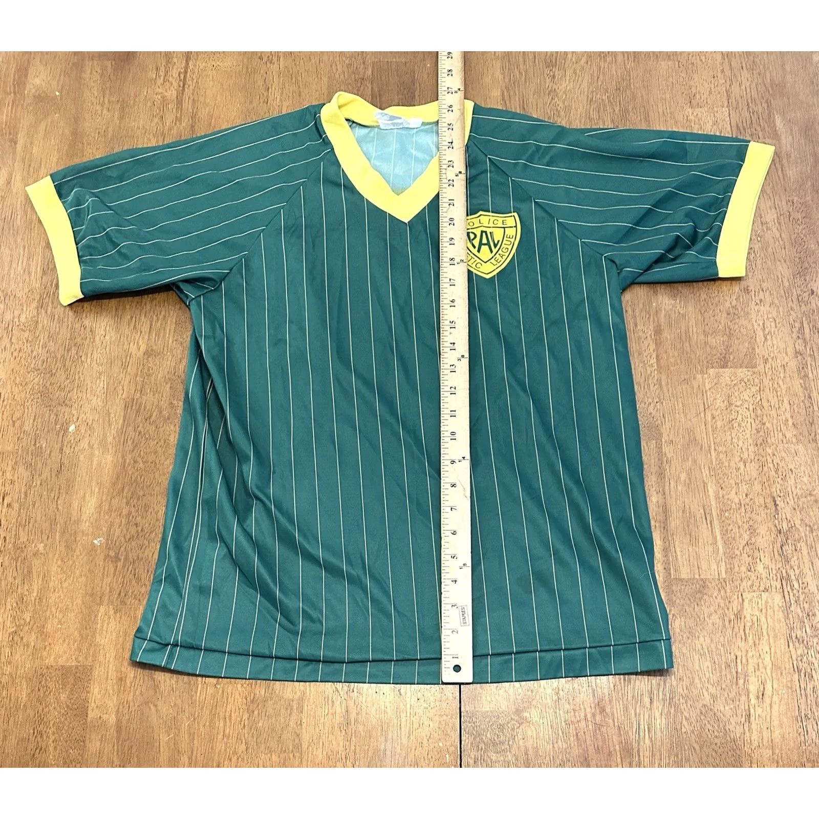 Vintage VINTAGE Police Athletic League Soccer Jersey Medium 90s Green Made In USA Mens Size US M / EU 48-50 / 2 - 6 Thumbnail