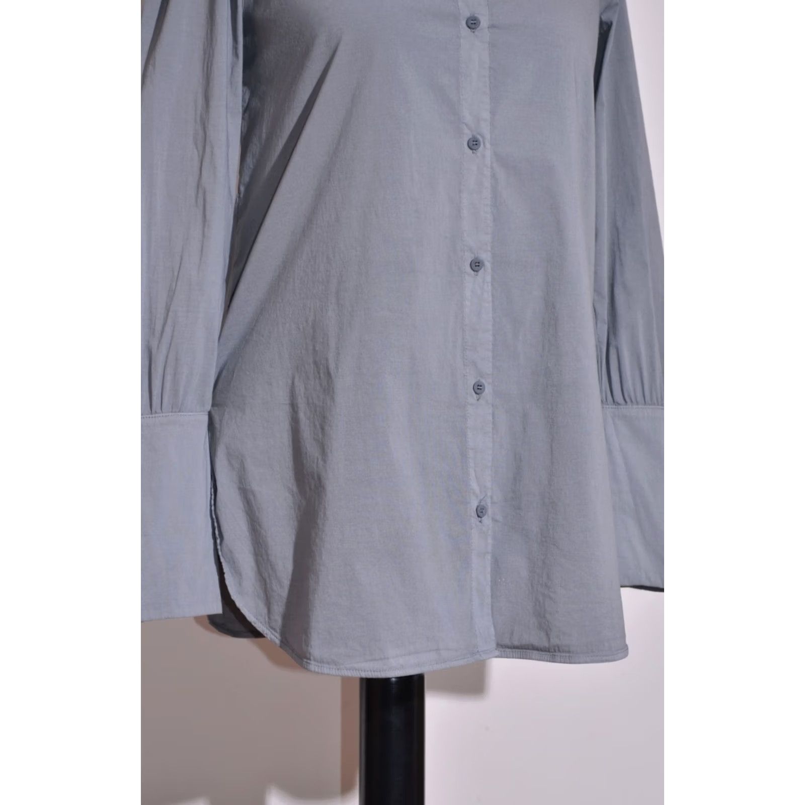 Vintage Transit Par Such Womens Blouse Shirt Grey Button Front Long Sleeve Size 2 Size XS / US 0-2 / IT 36-38 - 4 Thumbnail