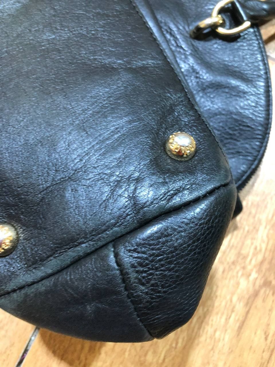 Dolce & Gabbana DOLCE&GABBANA Black Leather Bag Handbag with Logo Plate Size ONE SIZE - 10 Thumbnail