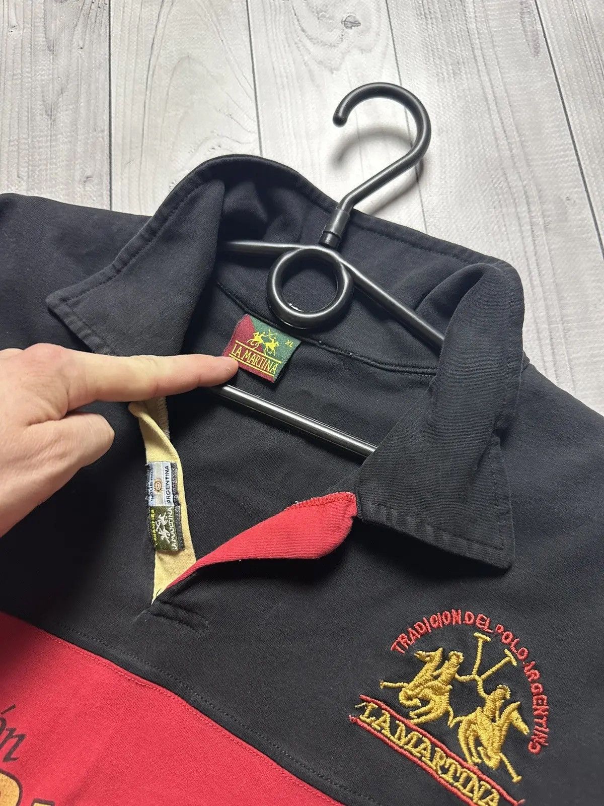 La Martina Vintage polo Team La Martina Argentina number 1 big logo L Size US L / EU 52-54 / 3 - 5 Thumbnail