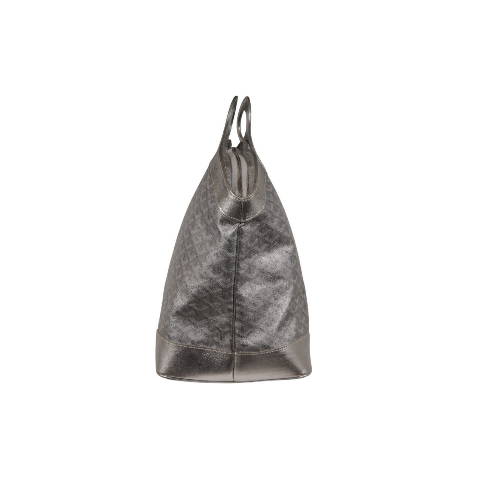 Goyard Beluga MM Tote Bag Silver Leather Carry On - 02497 Size ONE SIZE - 9 Thumbnail