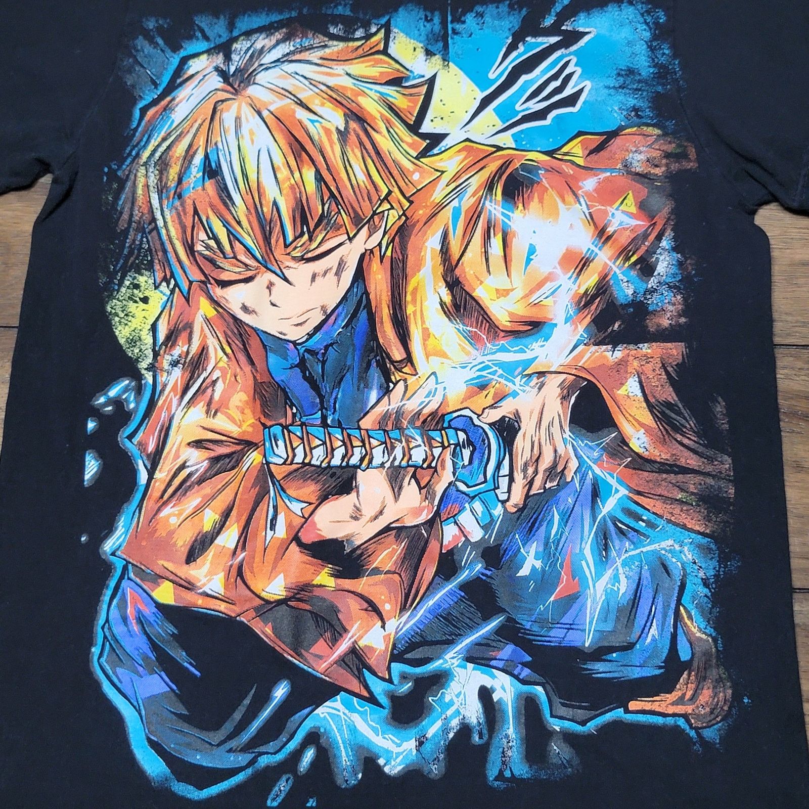 Other Demon Slayer Black Unisex Tee Zenitsu Agatsuma - Size Small Size US S / EU 44-46 / 1 - 2 Thumbnail
