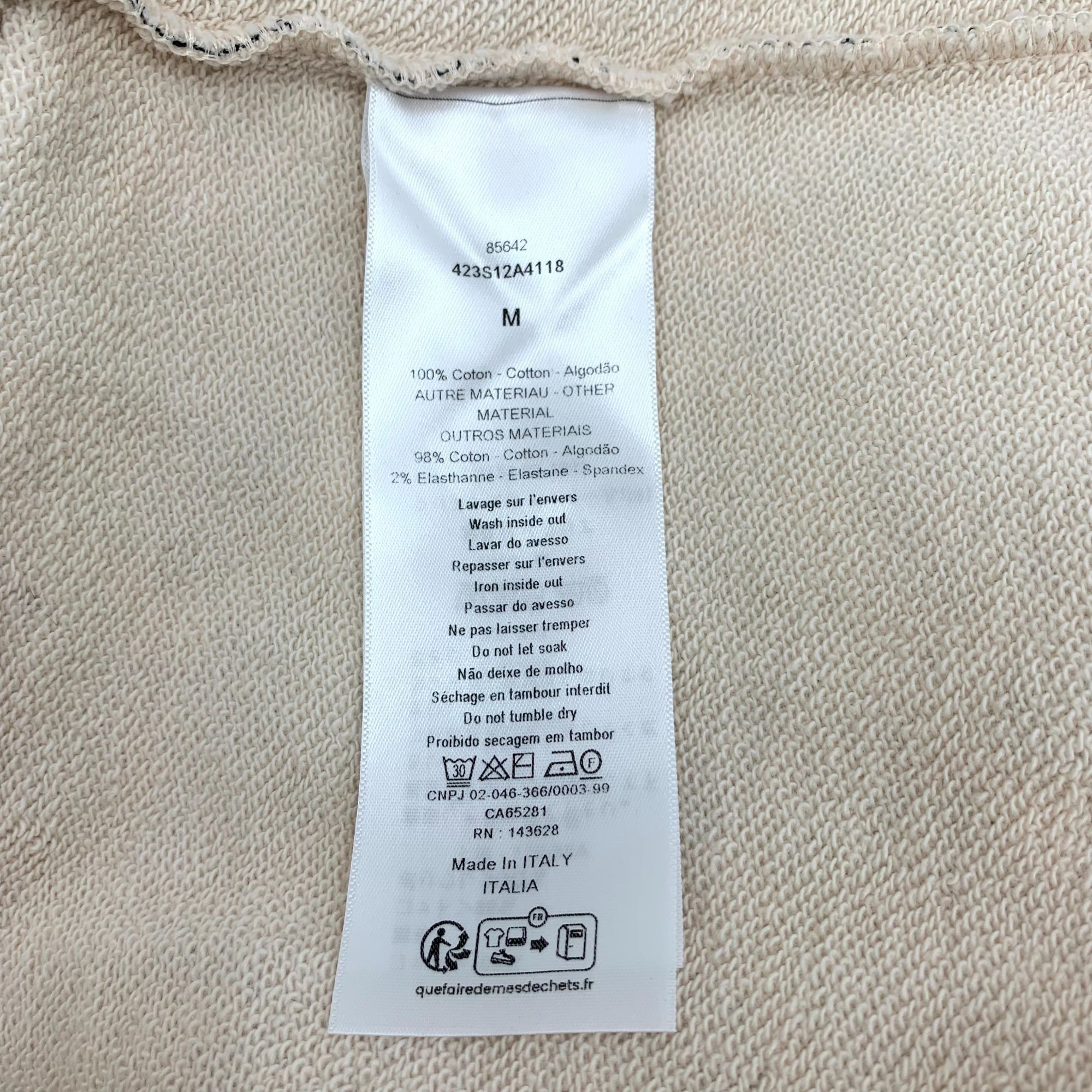Dior Christian Dior Beige Architectural Print Cotton Short-Sleeve Size M / US 6-8 / IT 42-44 - 4 Thumbnail