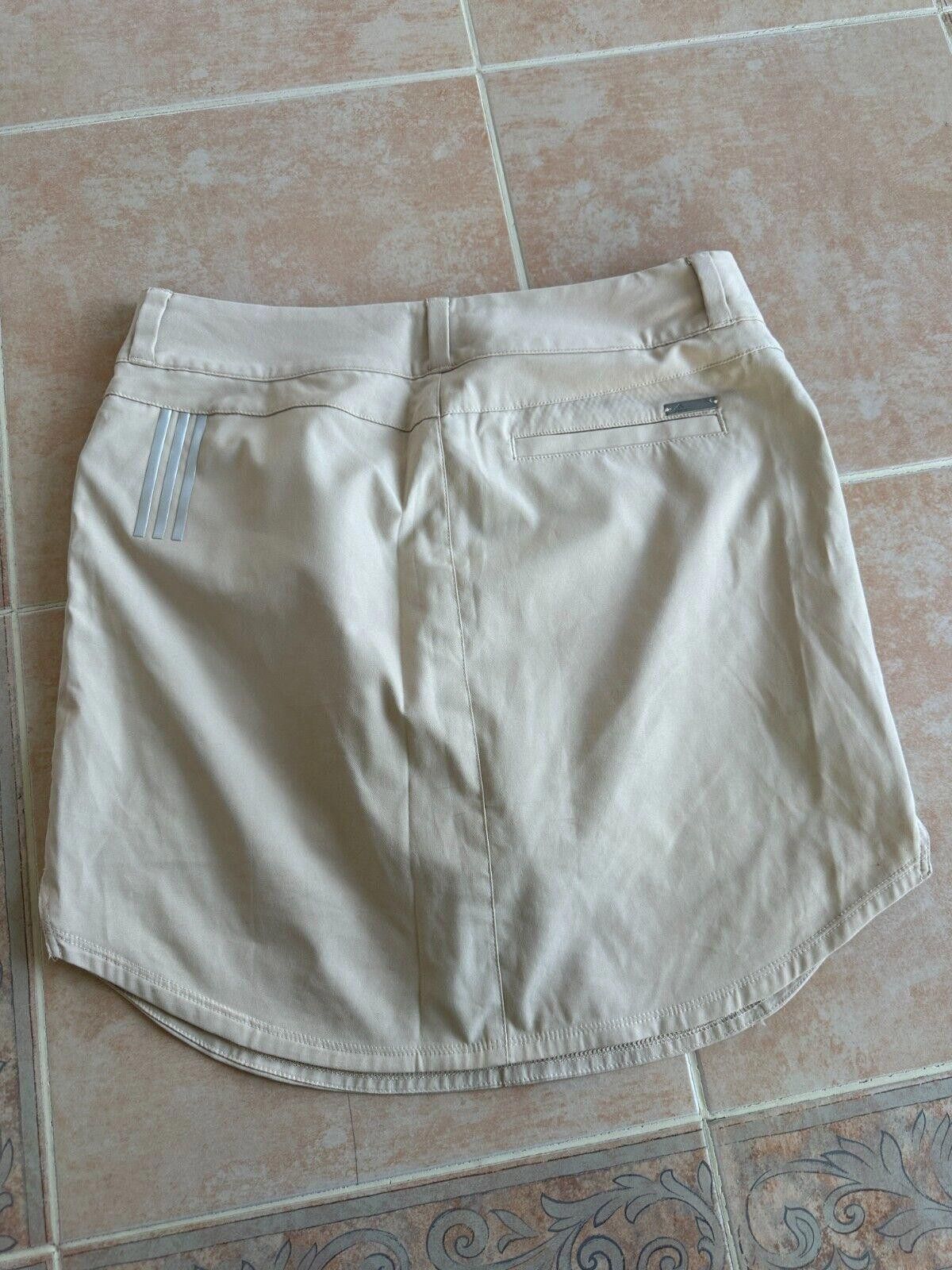 Adidas Adidas 3 stripes Beige Khaki Tennis Skort-Pockets SZ 6 Size 28" / US 6 / IT 42 - 9 Thumbnail