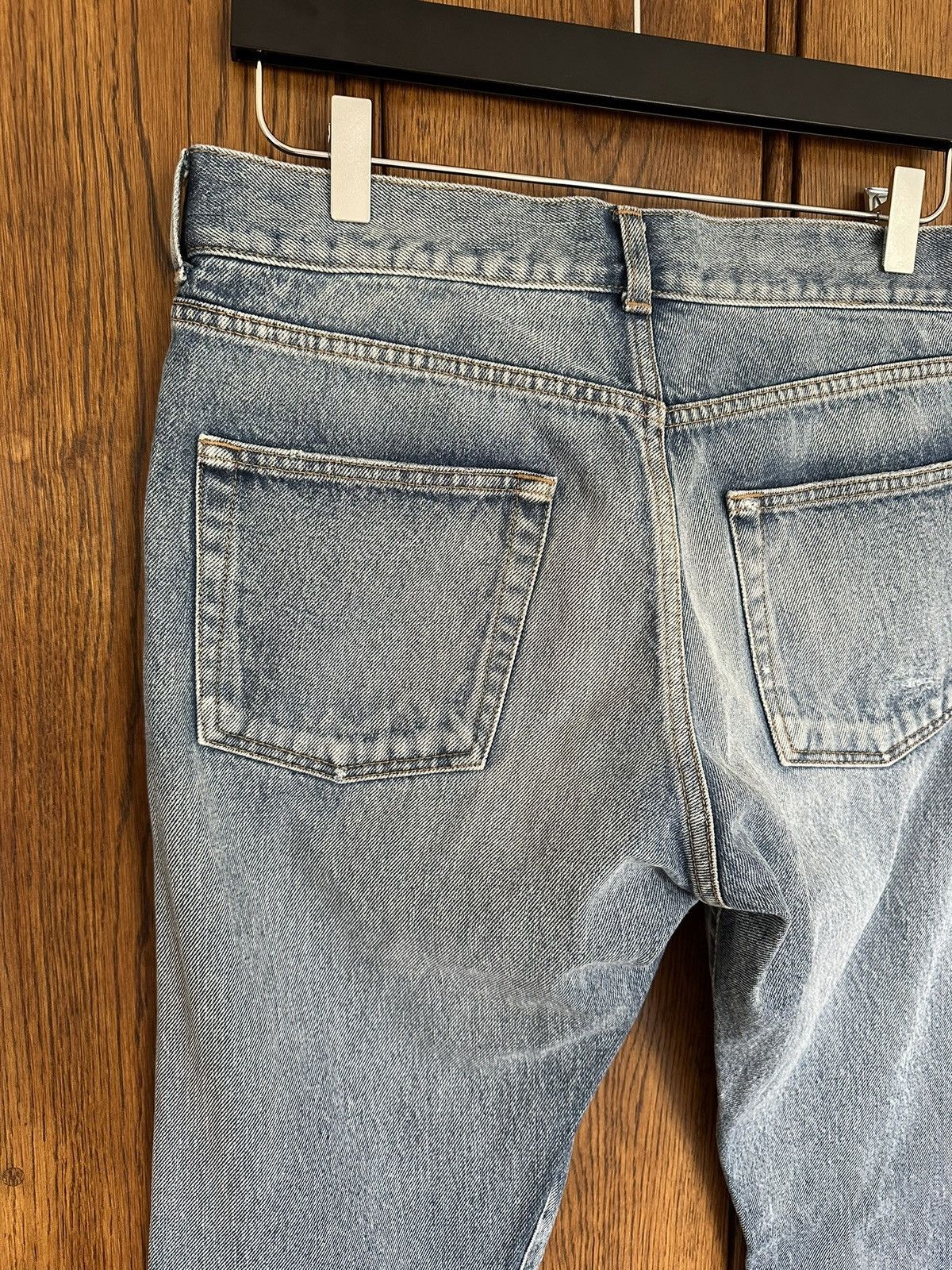 Saint Laurent Paris SS20 Saint Laurent distressed blue crash slim jeans 31 rip Size US 31 - 21 Thumbnail