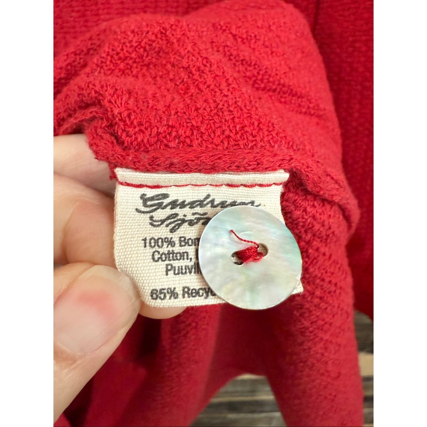 Guru Gudrun Sjoden red cardigan pockets size Small Size S / US 4 / IT 40 - 4 Thumbnail