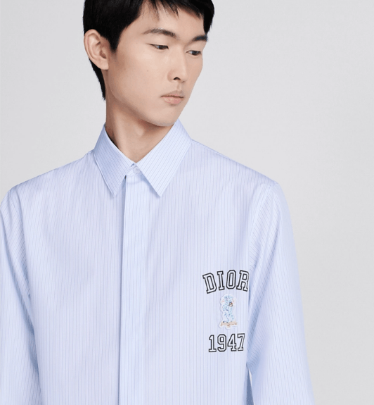 Dior o1w1db11025 483C57 Bobby Shirt in Blue Size US M / EU 48-50 / 2 - 7 Thumbnail