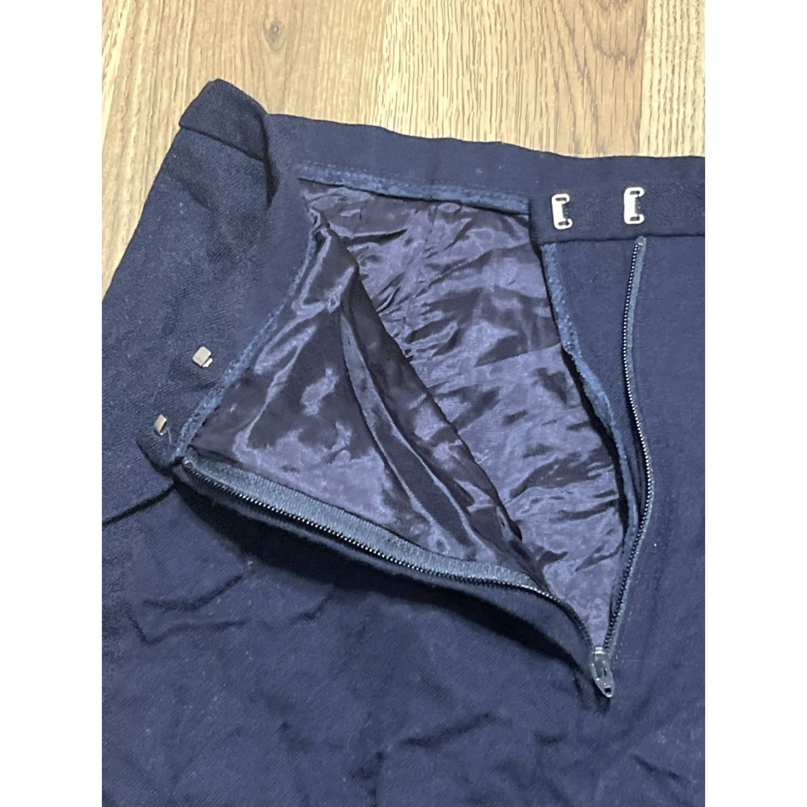 Evan Picone EVANE PICONE Skirt Women's Size 29 Blue Back Zip Knee Length Casual Daily Vintage? No. Size 29" - 3 Thumbnail