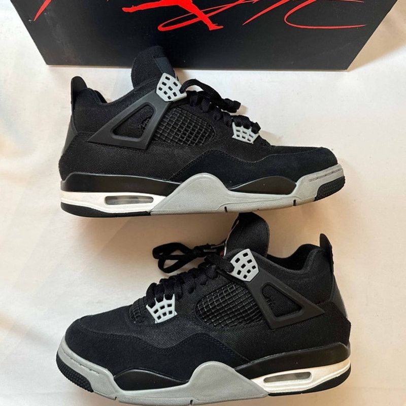 Jordan Brand × Nike Size 9 - Air Jordan 4 Retro SE Black Canvas Men's Shoes Size US 9 / EU 42 - 2 Thumbnail
