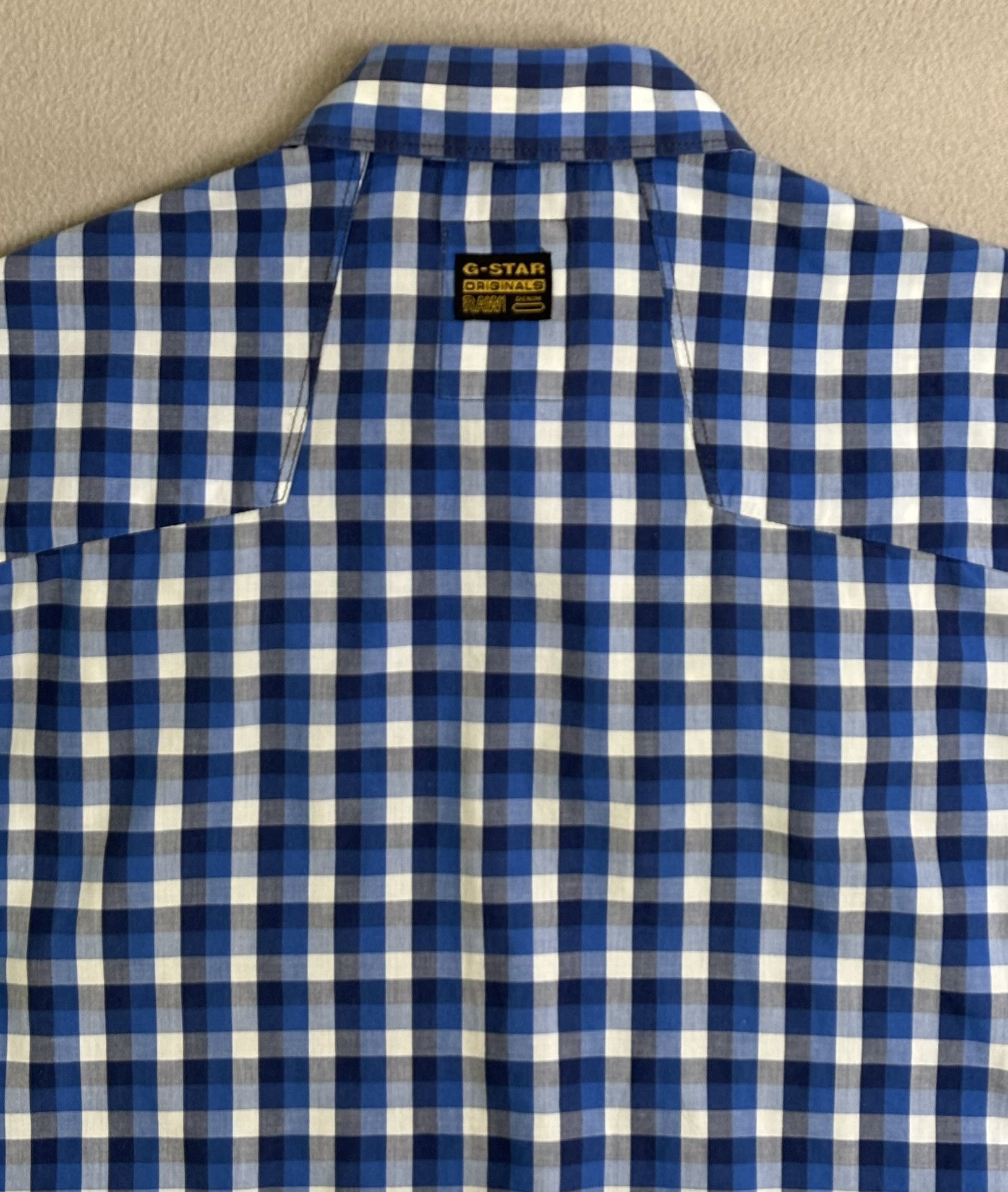 G-Star G Star Raw Shirt Medium blue white check Size US M / EU 48-50 / 2 - 11 Thumbnail