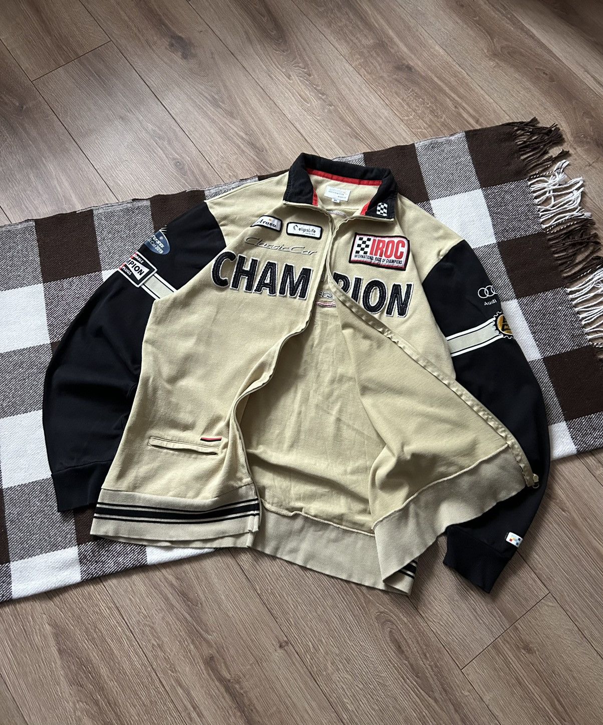 Vintage Vintage Champion Racing Audi zip-sweatshirt Iroc Size US XL / EU 56 / 4 - 2 Thumbnail