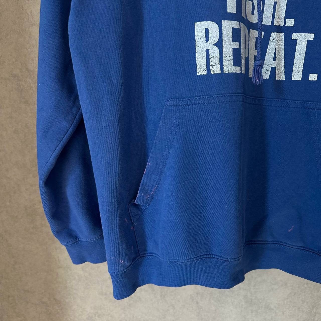 Japanese Brand × Vintage Vintage Adult “Eat.Sleep.Fish.Repeat.” Hoodie big logo joke Size US M / EU 48-50 / 2 - 3 Thumbnail