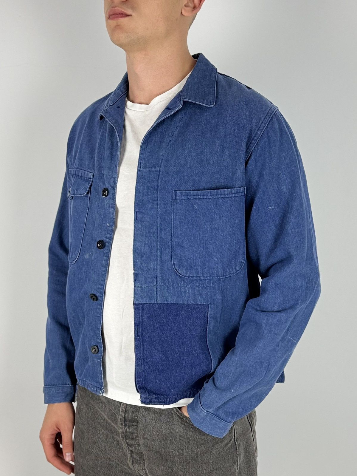 Vintage 70-80’s Vintage Distressed Marsum Sanfor Boxy Work Jacket Size US M / EU 48-50 / 2 - 2 Thumbnail