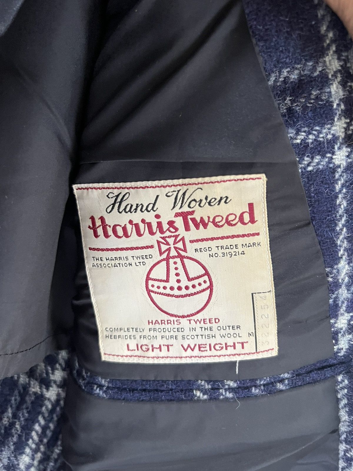 Harris Tweed 🔥Hand Woven Harris Tweed Knit Blazer Size 44S - 16 Thumbnail