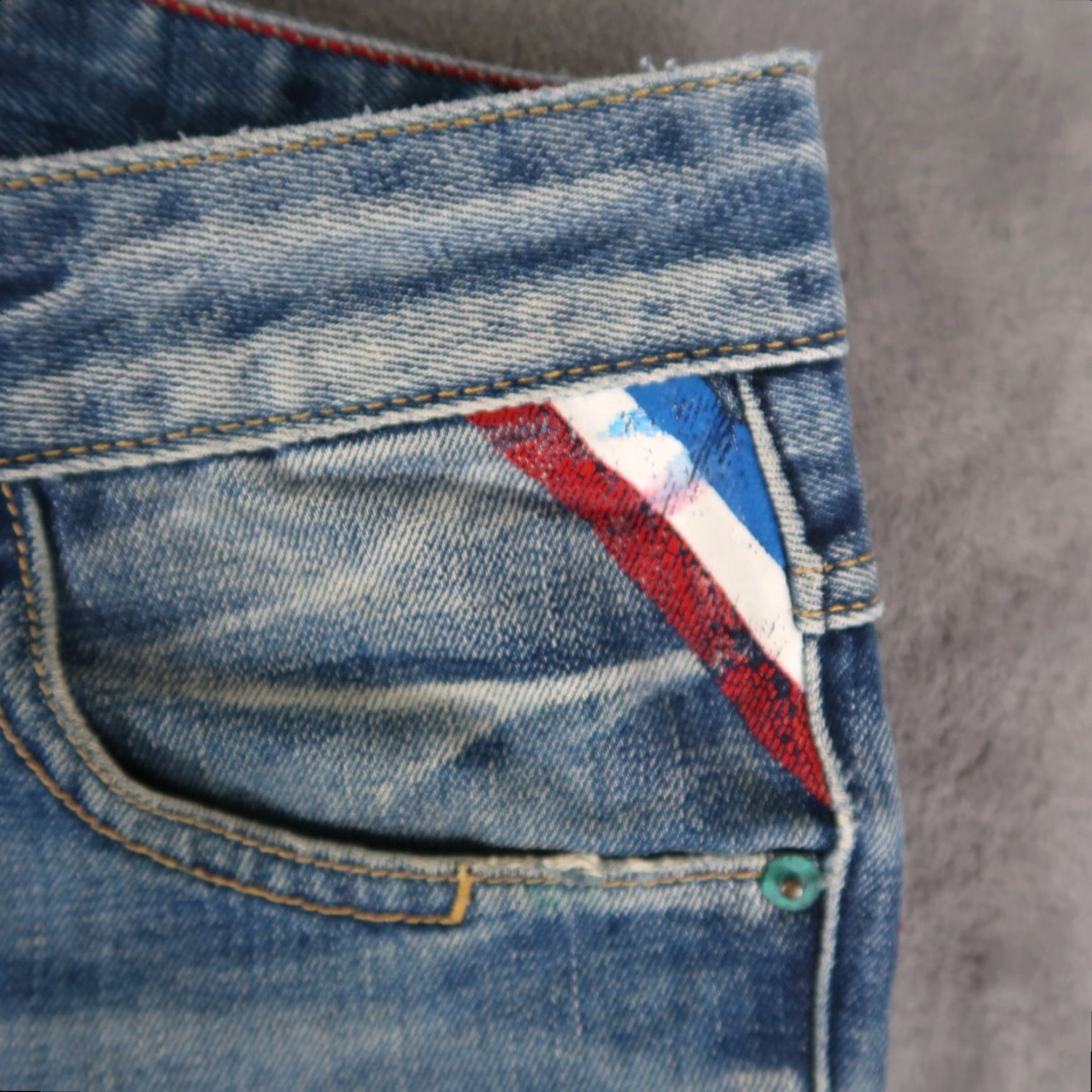 Diesel Diesel Jeans Slim Straight 29x33.5 Blue Denim Button Fly Italy Men Regular Size US 29 - 7 Thumbnail