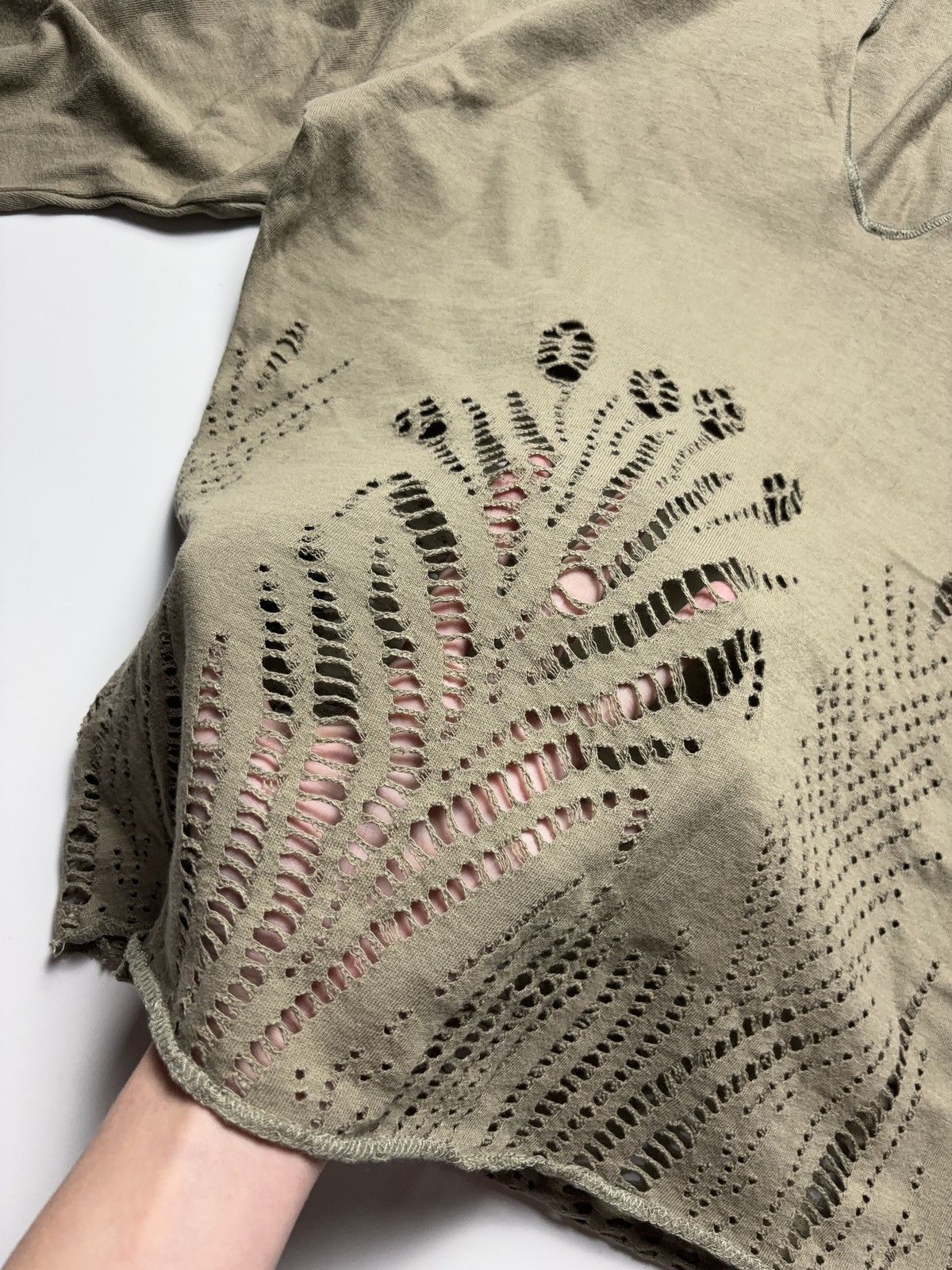 Vintage Vintage archive distressed long flared sleeve top Size XL / US 12-14 / IT 48-50 - 3 Thumbnail