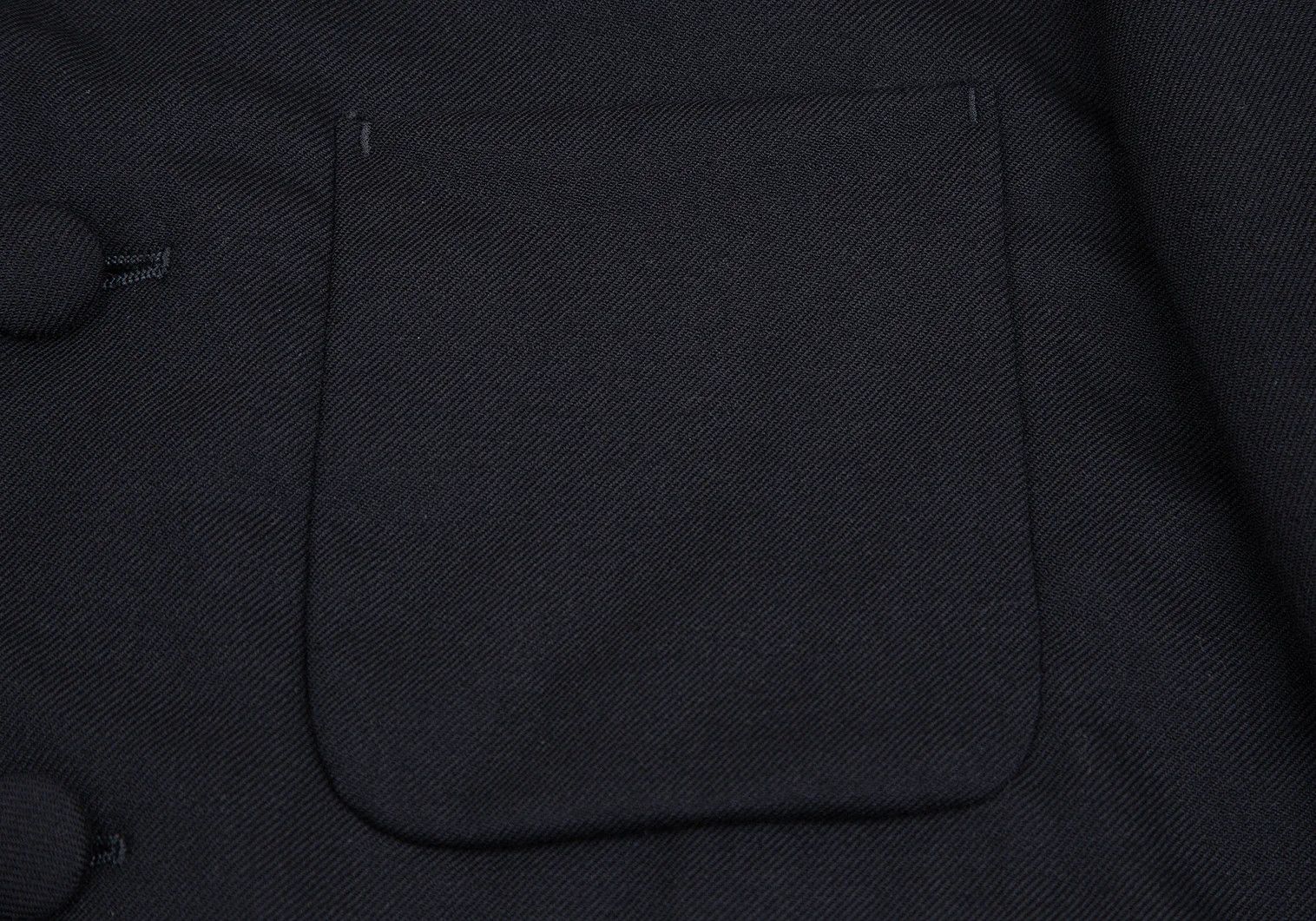 Comme des Garcons Homme Plus Stretch Wool Cutaway Jacket in Navy, Size S Size US S / EU 44-46 / 1 - 8 Thumbnail