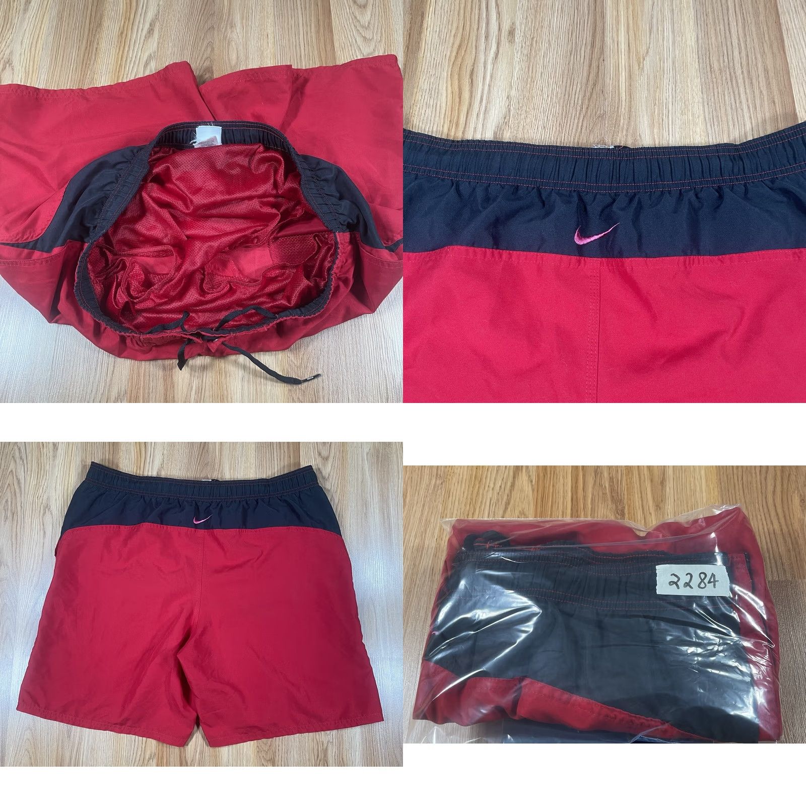 Nike Nike Swim Trunks Shorts Mens XL X-Large Red Polyester Drawstring Beach Size US 36 / EU 52 - 9 Thumbnail