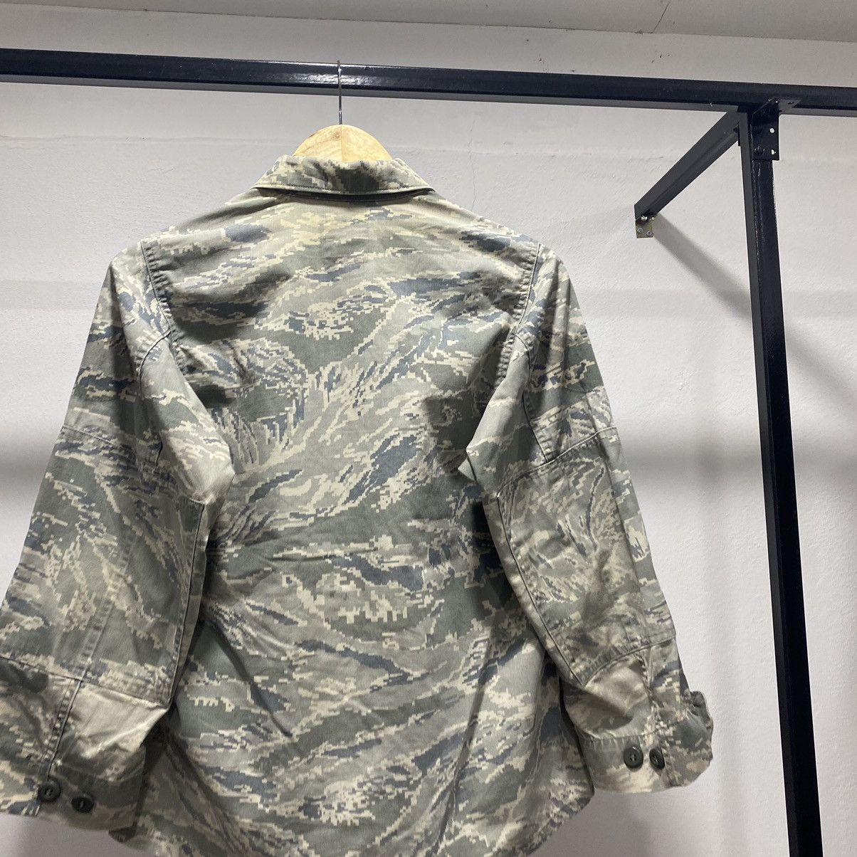 Vintage Military☠️ Parka Camo Utility Jacket Cargo 90s WW2 Size S / US 4 / IT 40 - 14 Thumbnail