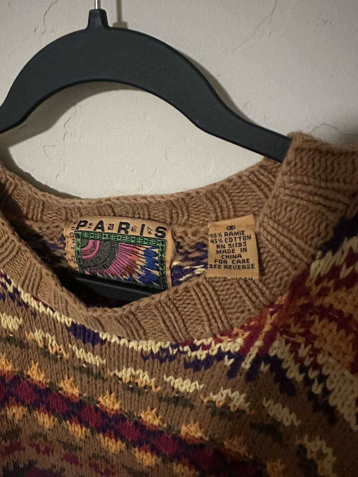 Vintage Vintage Paris Sports Club Knitwear Sweater Size US M / EU 48-50 / 2 - 8 Thumbnail