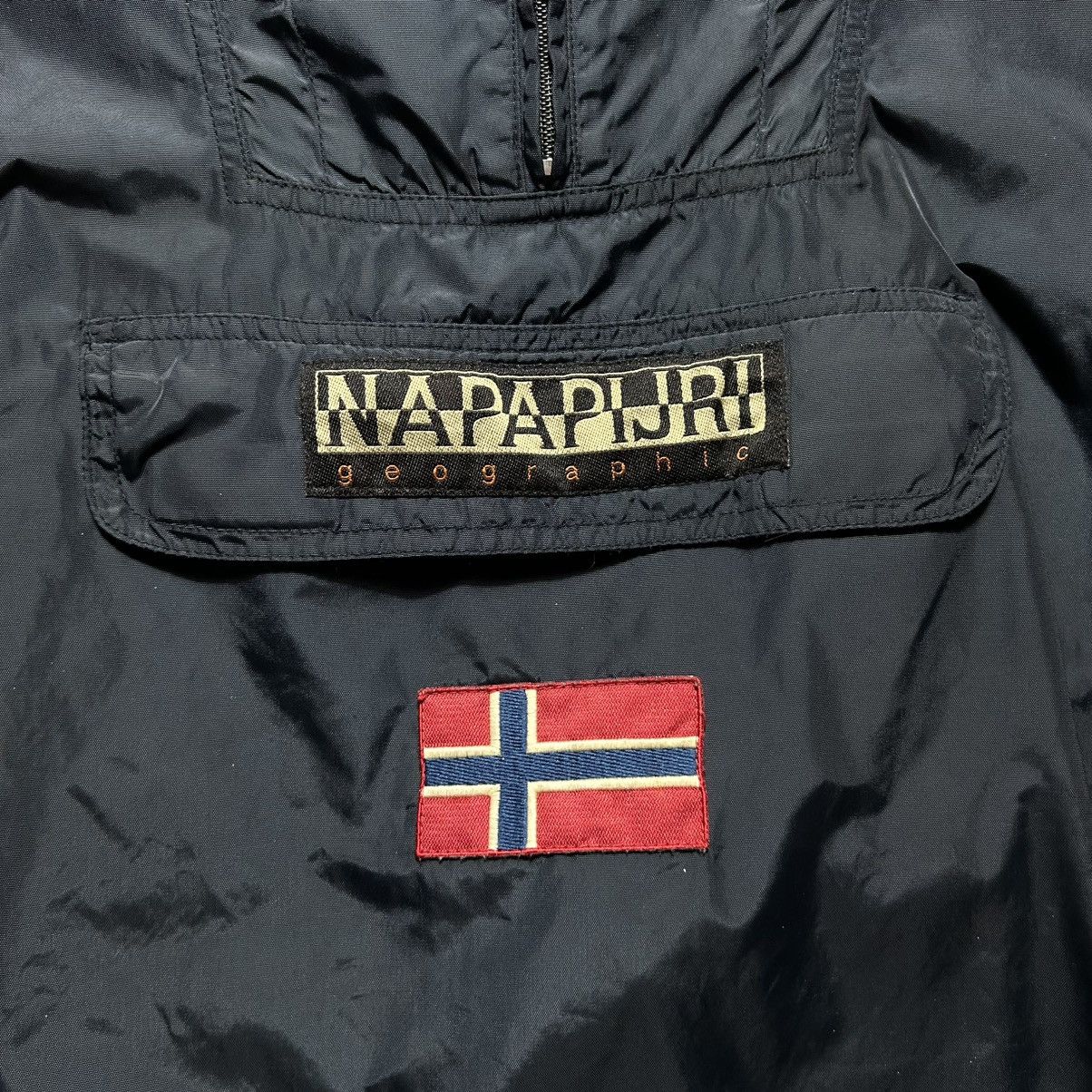 Napapijri Vintage Napapijri Big Logo Windbreaker Jacket Size US L / EU 52-54 / 3 - 4 Thumbnail