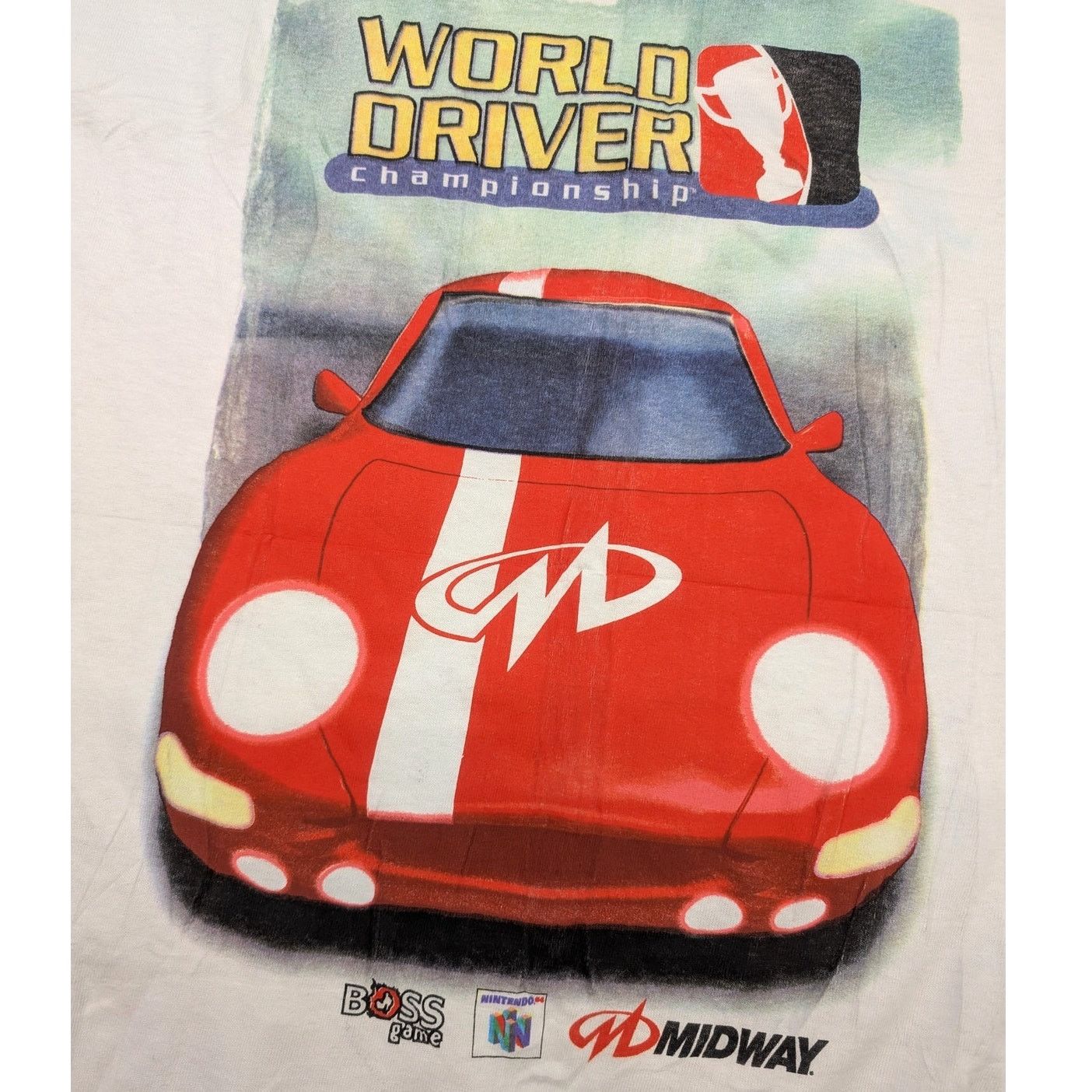 Delta × Nintendo × Vintage Vintage World Driver Championship Midway N64 promo t-shirt Size US L / EU 52-54 / 3 - 2 Thumbnail