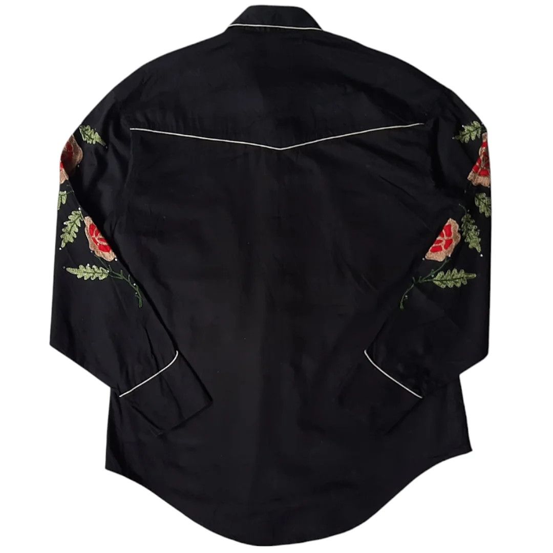 Cowboy Equipment × RRL Ralph Lauren × Rockmount Ranch Wear Rockmount Ranchwear Embroidery Pearl Snap Western Shirt Size US M / EU 48-50 / 2 - 2 Thumbnail